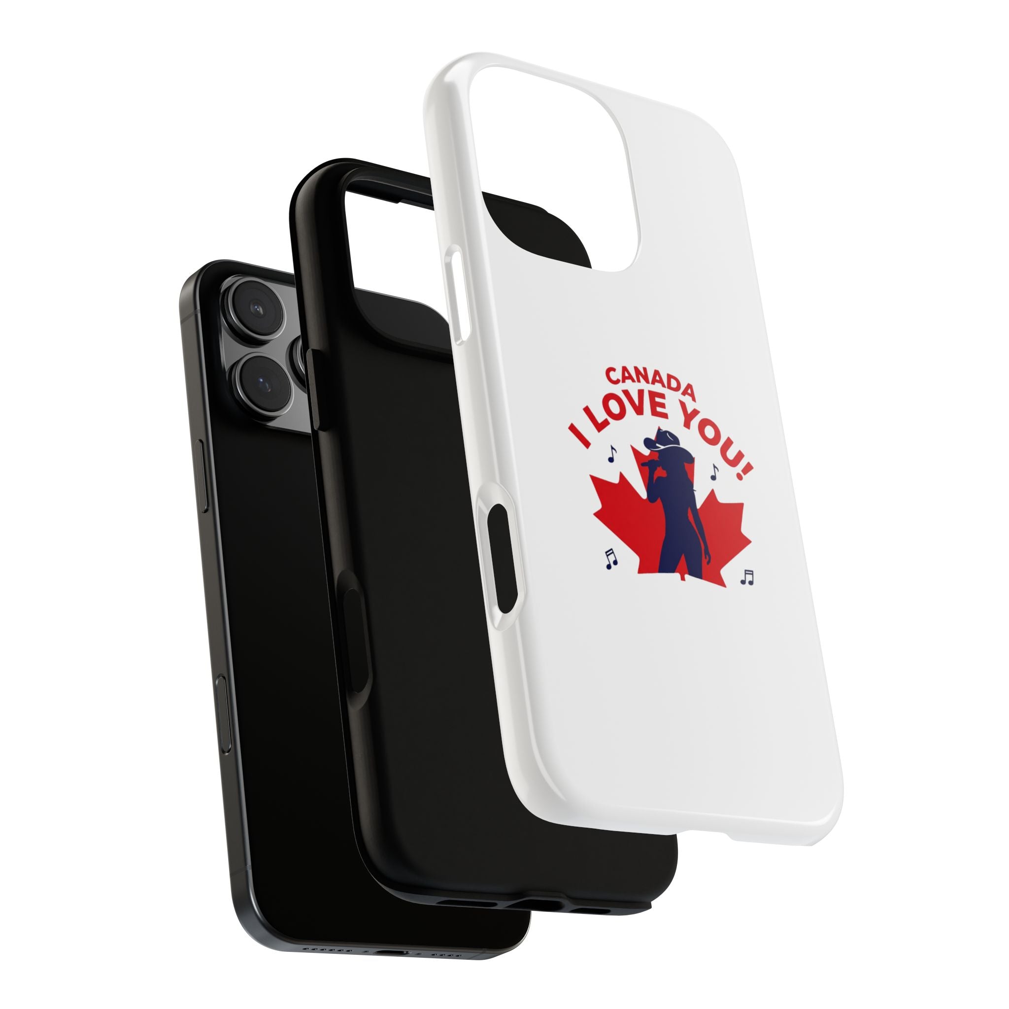 Canada I Love You Phone Case — Maple Leaf Singing Moose Patriotic iPhone Cover
