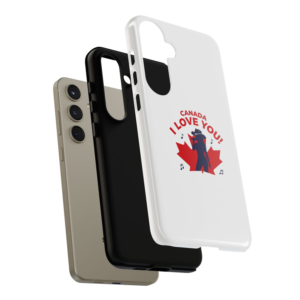 Canada I Love You Phone Case — Maple Leaf Singing Moose Patriotic iPhone Cover