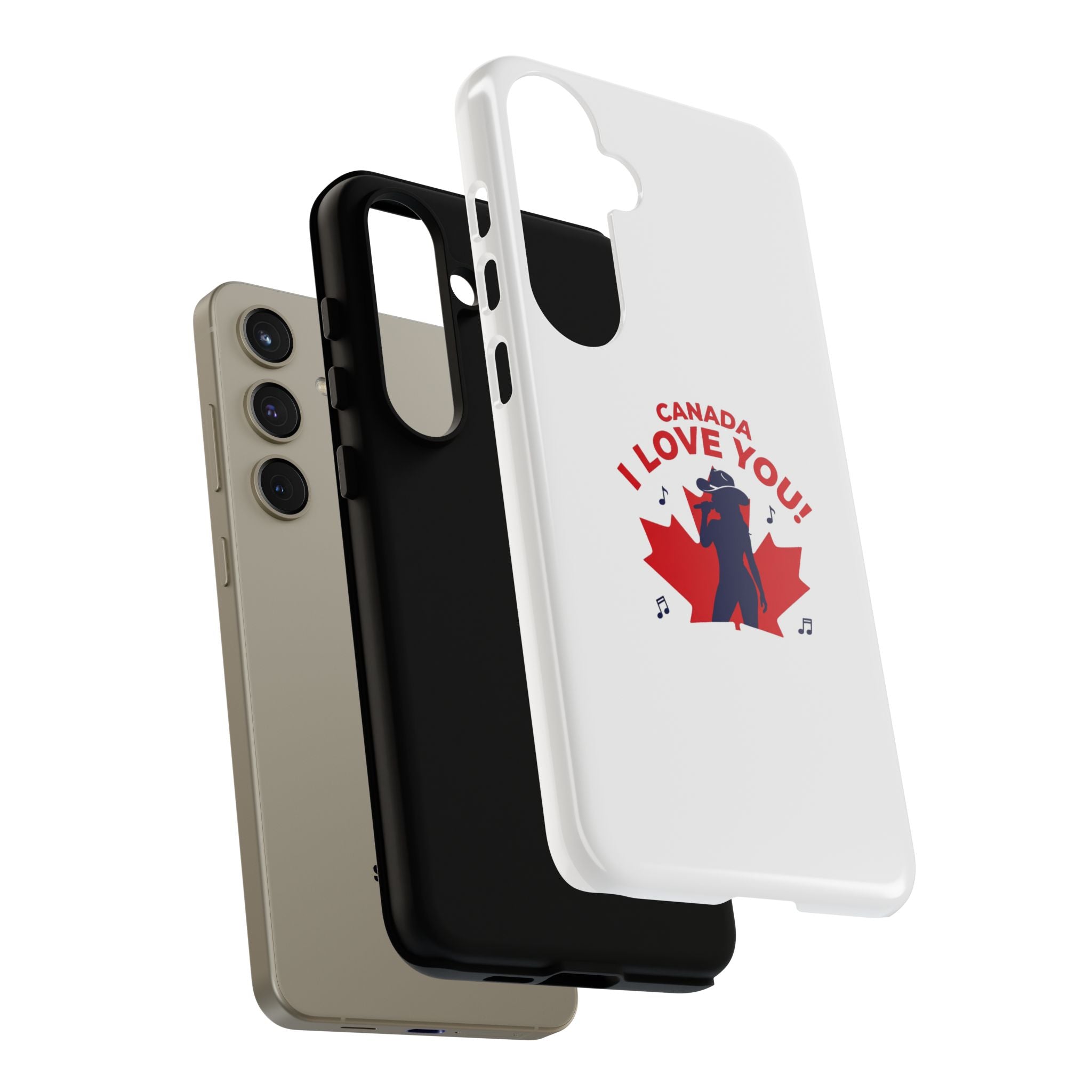 Canada I Love You Phone Case — Maple Leaf Singing Moose Patriotic iPhone Cover