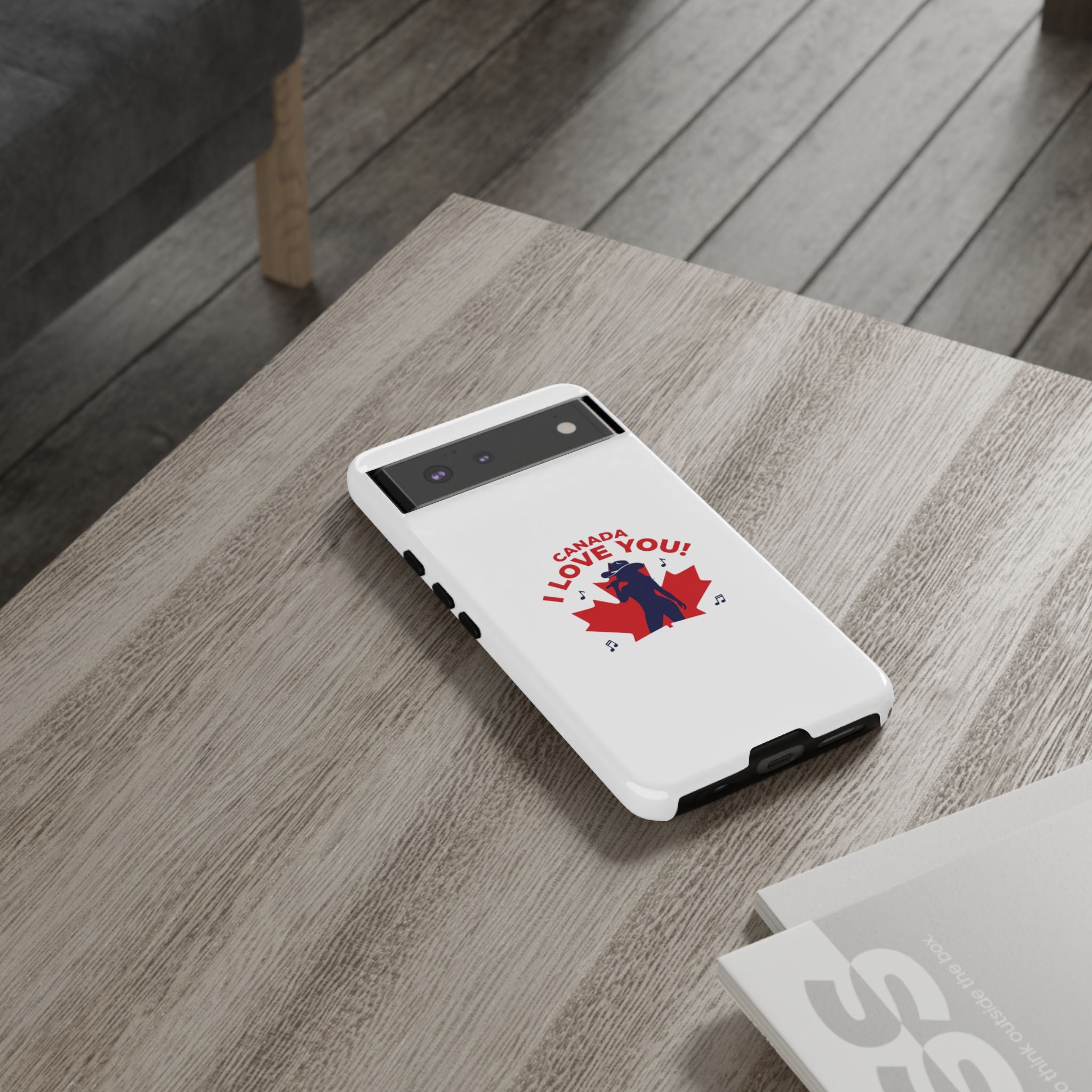 Canada I Love You Phone Case — Maple Leaf Singing Moose Patriotic iPhone Cover
