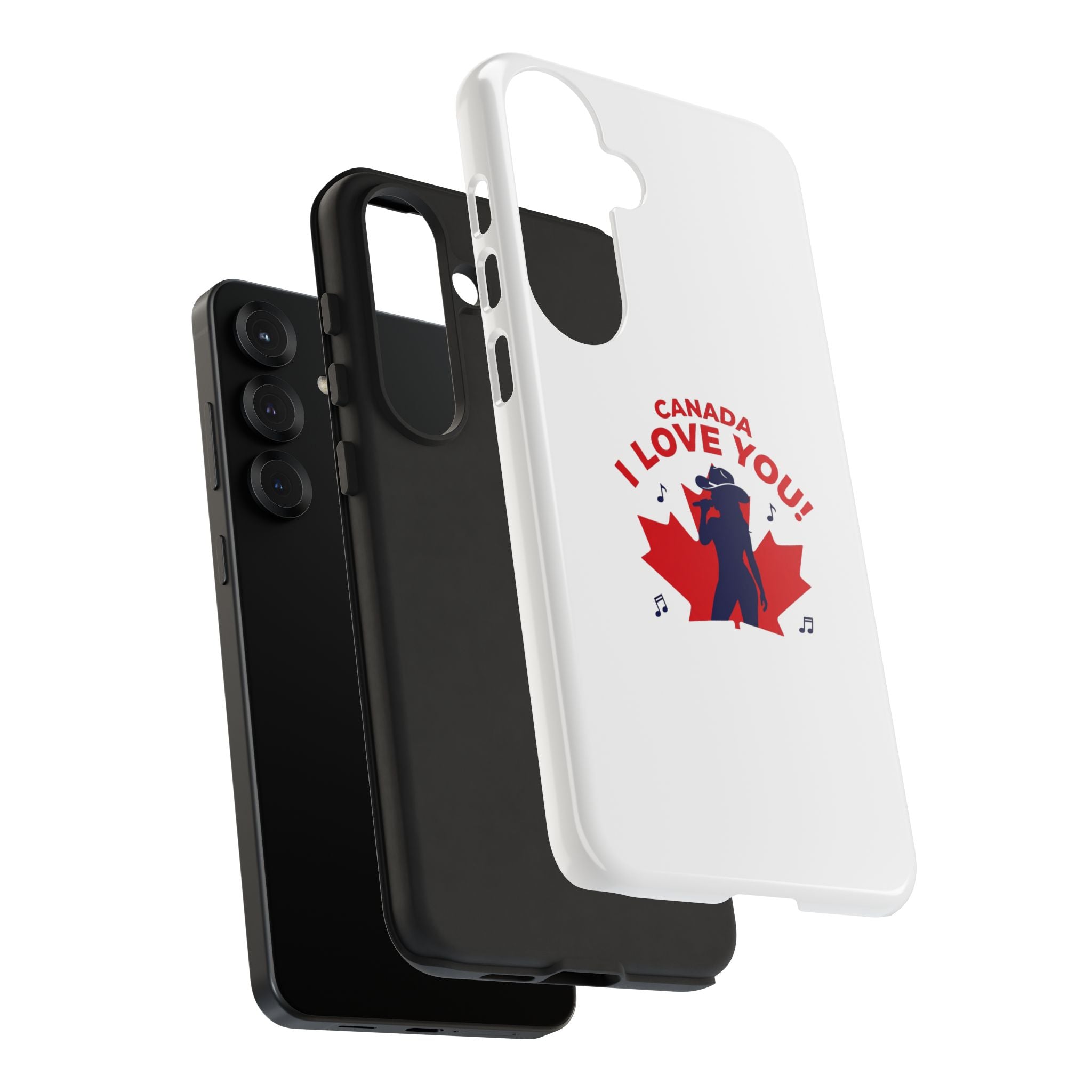 Canada I Love You Phone Case — Maple Leaf Singing Moose Patriotic iPhone Cover