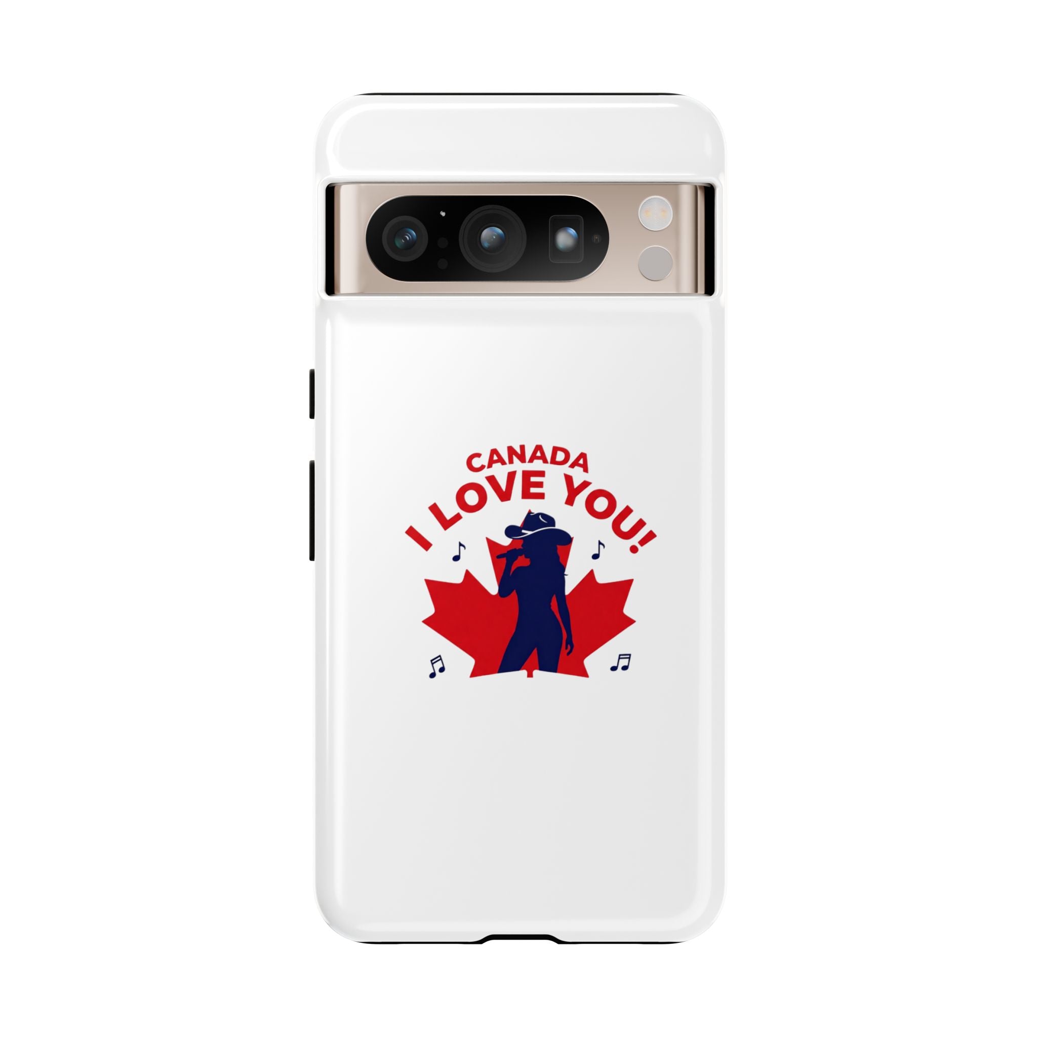 Canada I Love You Phone Case — Maple Leaf Singing Moose Patriotic iPhone Cover
