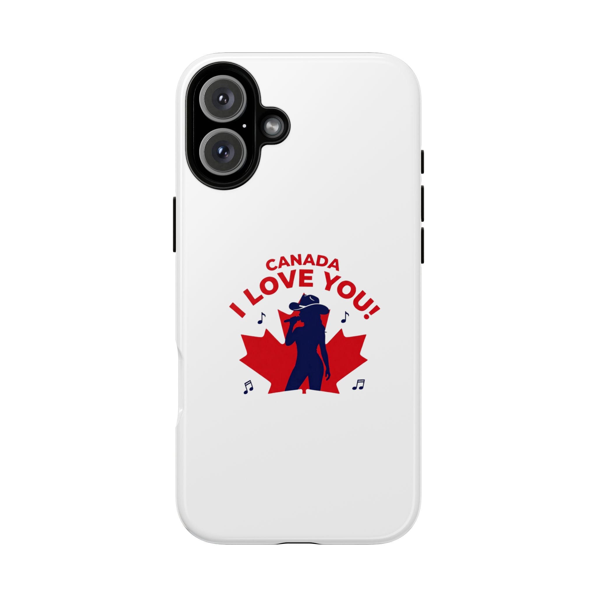 Canada I Love You Phone Case — Maple Leaf Singing Moose Patriotic iPhone Cover
