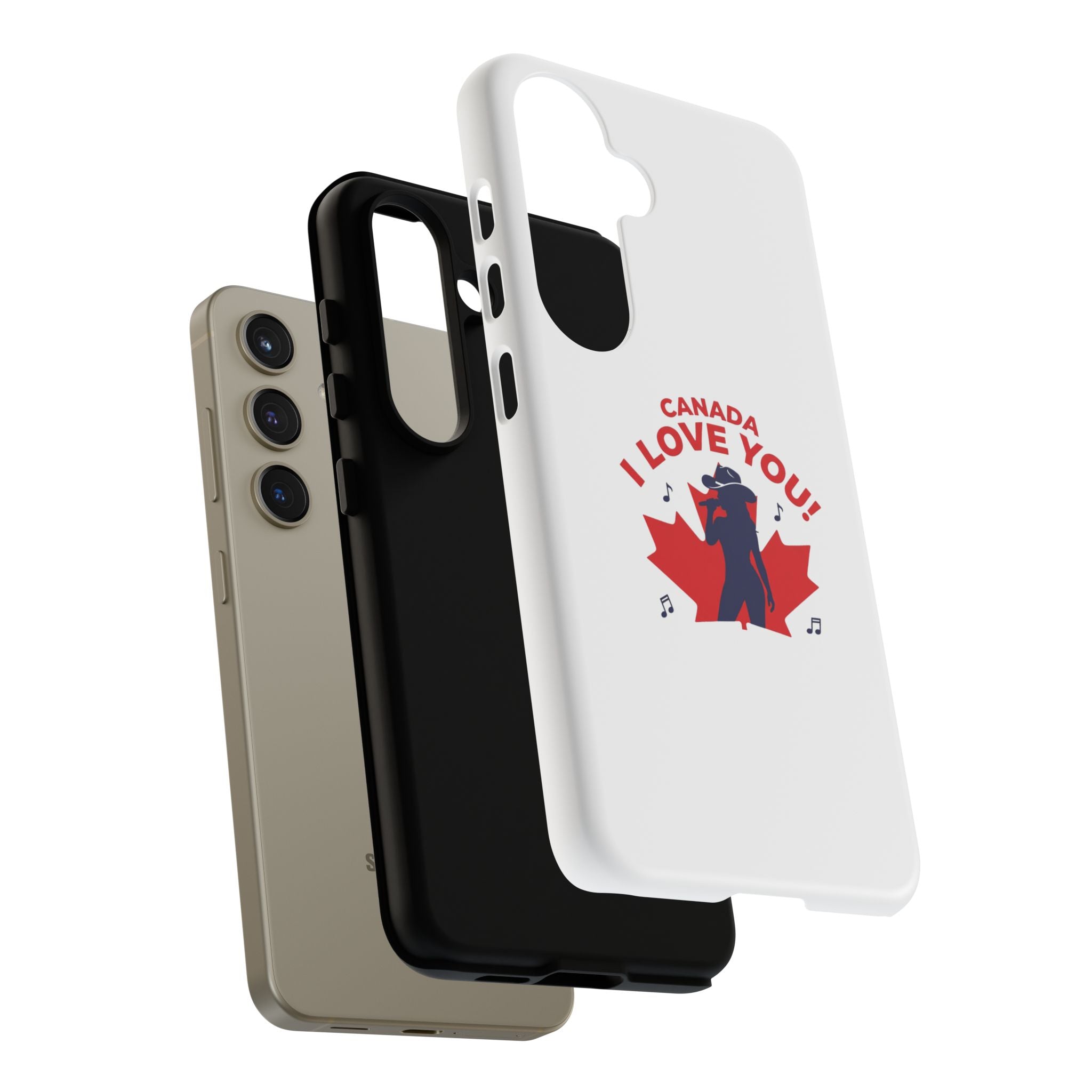 Canada I Love You Phone Case — Maple Leaf Singing Moose Patriotic iPhone Cover