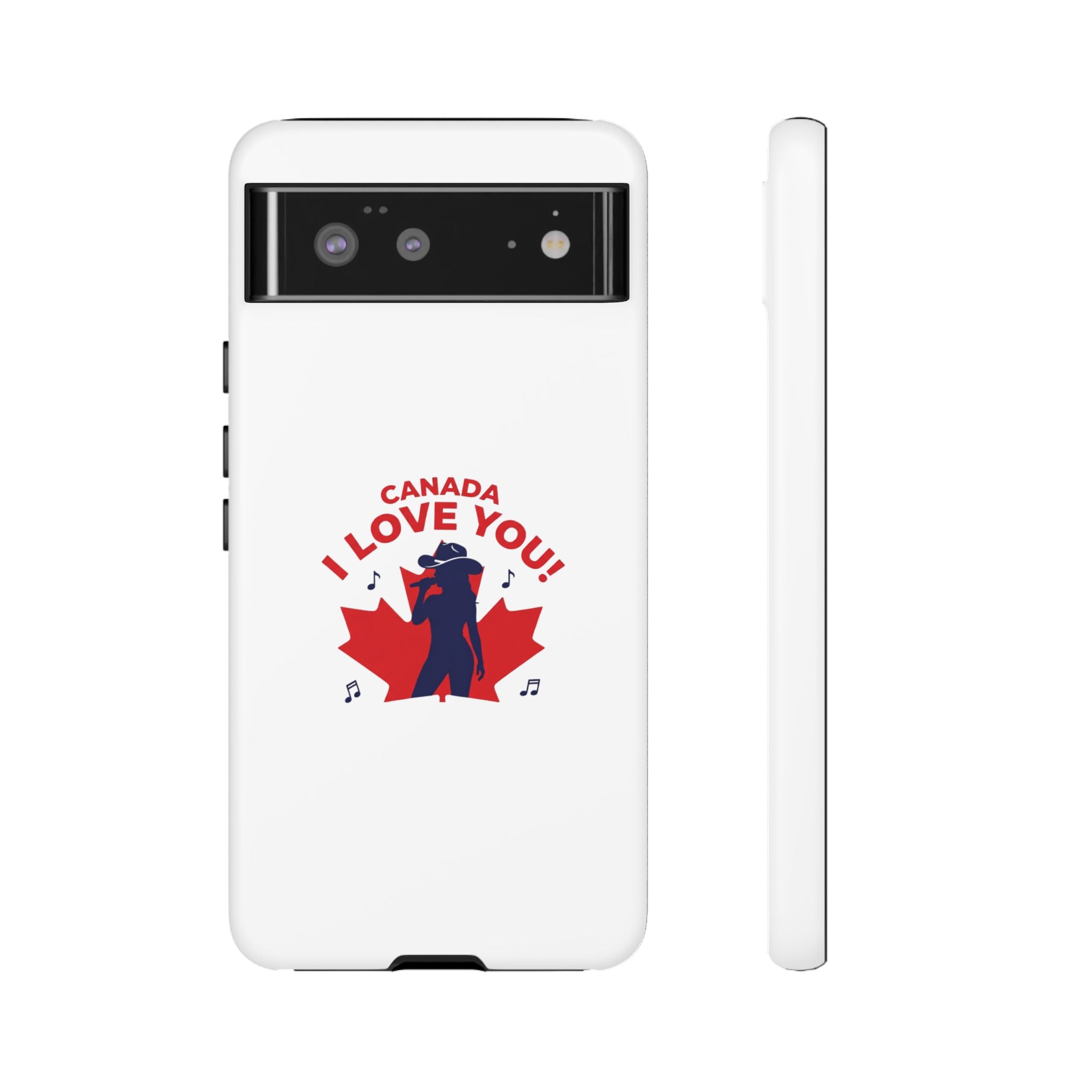Canada I Love You Phone Case — Maple Leaf Singing Moose Patriotic iPhone Cover