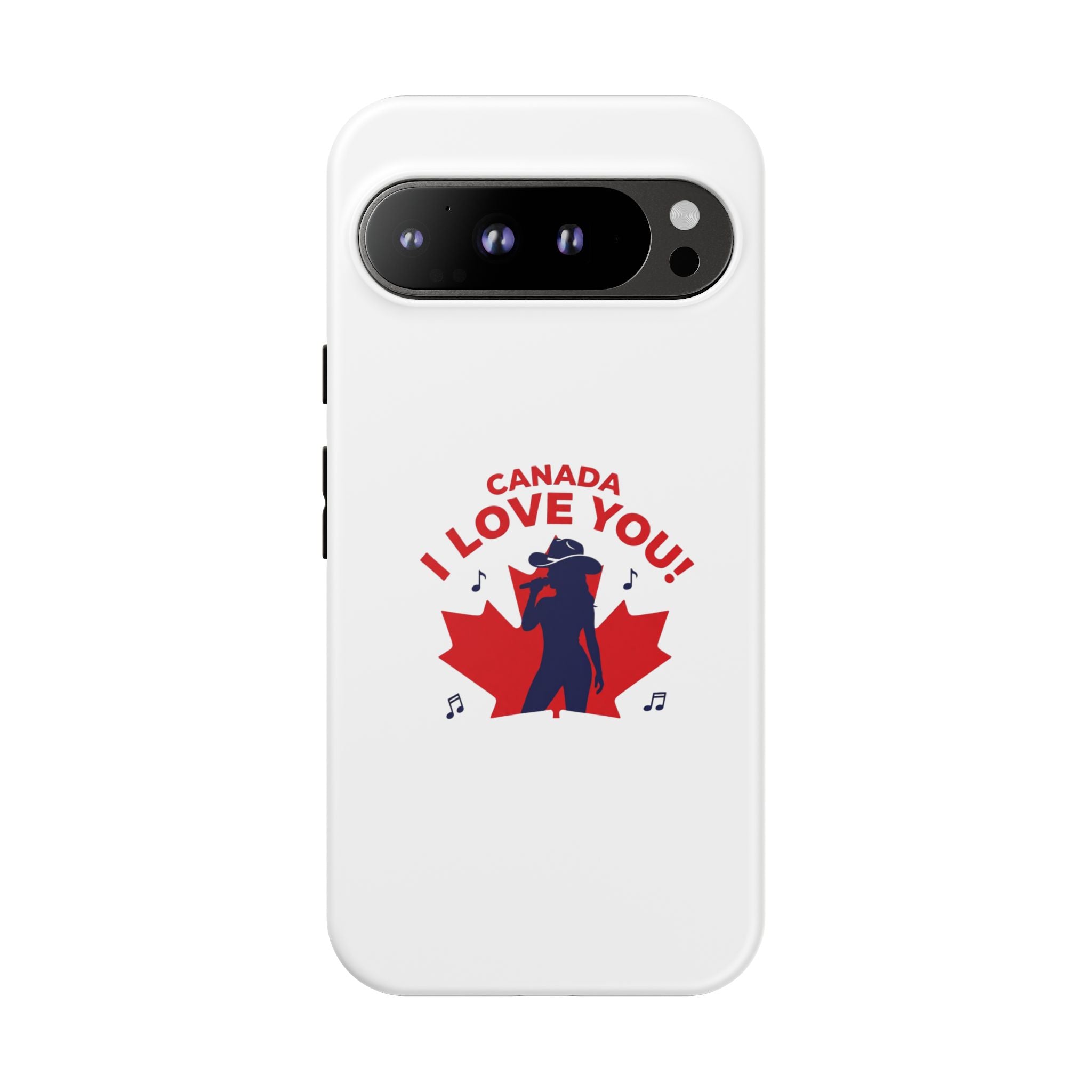 Canada I Love You Phone Case — Maple Leaf Singing Moose Patriotic iPhone Cover