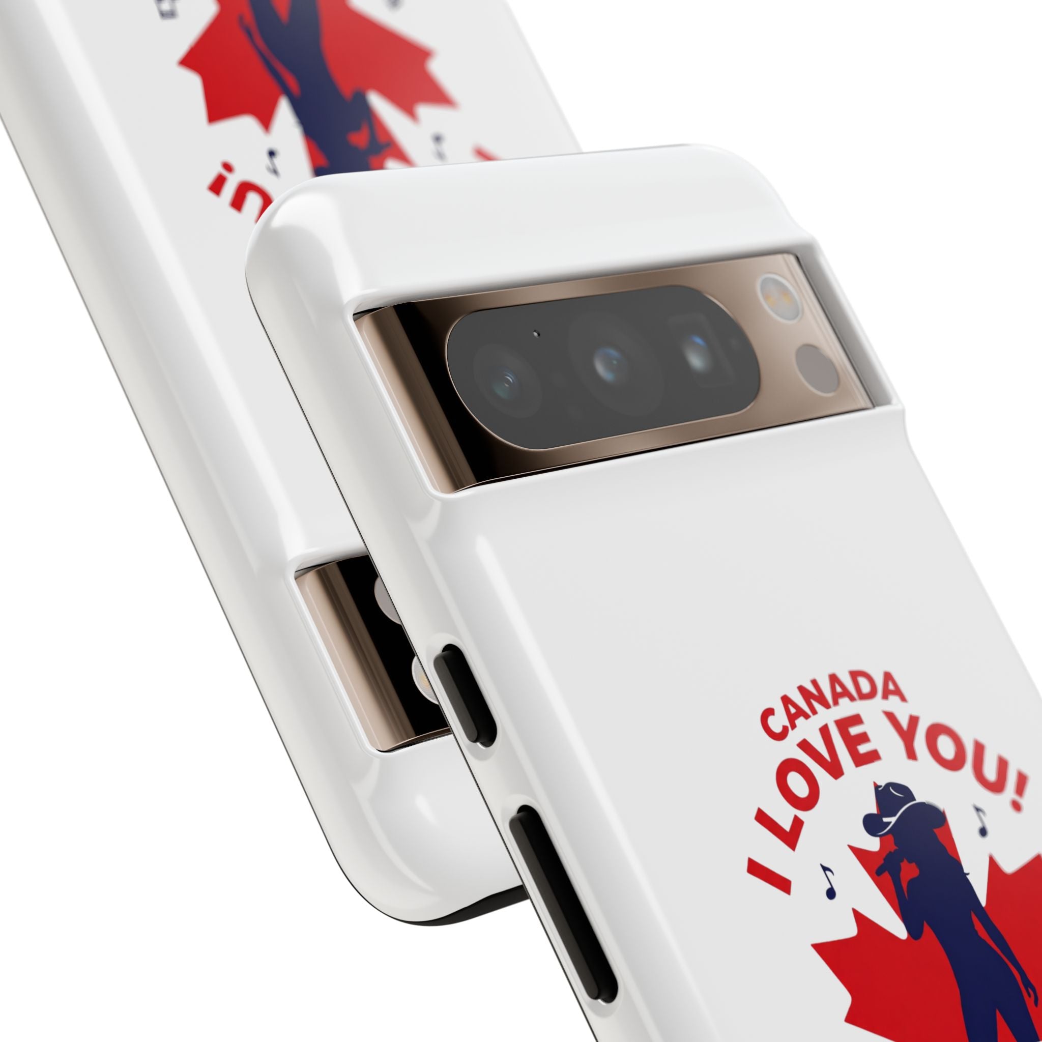 Canada I Love You Phone Case — Maple Leaf Singing Moose Patriotic iPhone Cover