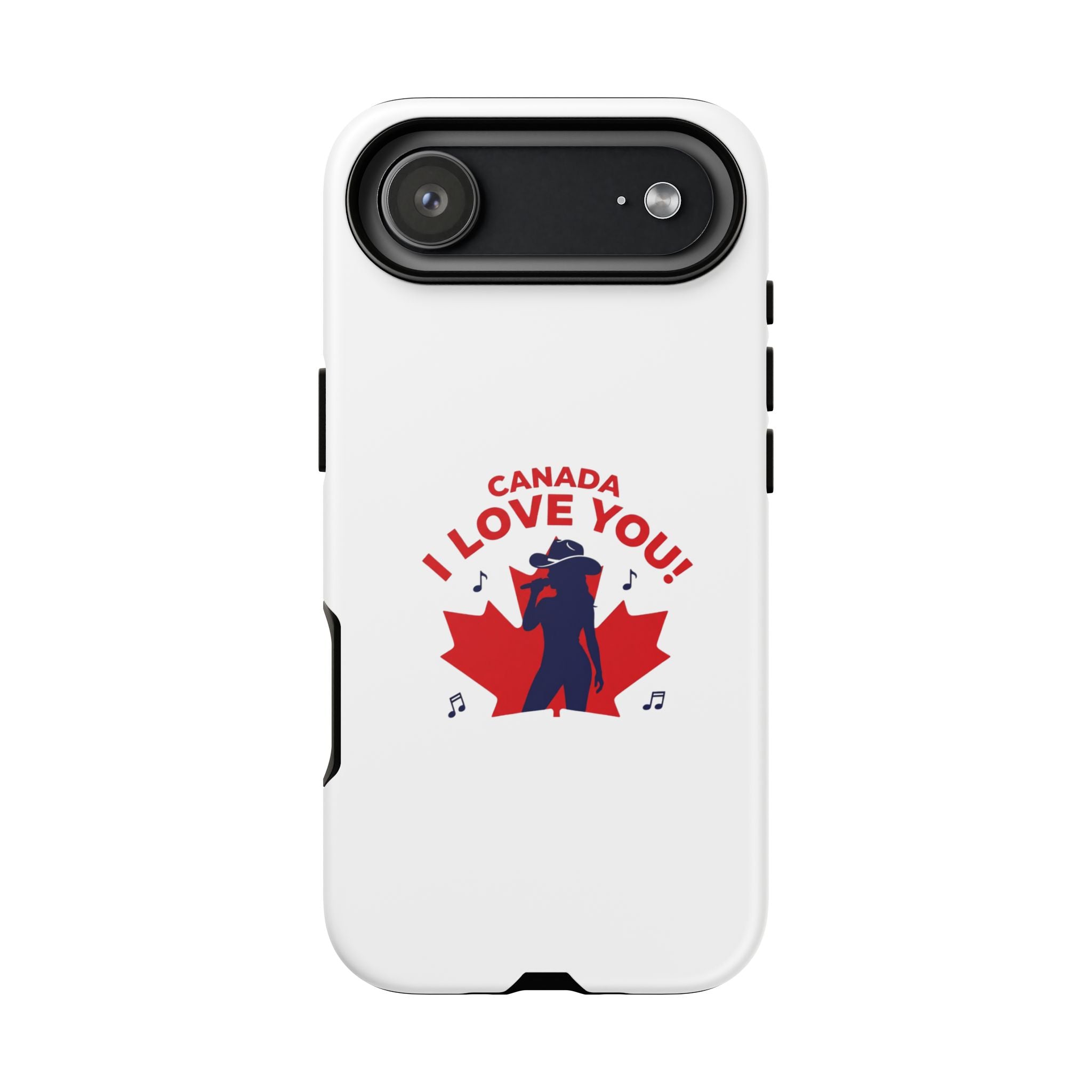 Canada I Love You Phone Case — Maple Leaf Singing Moose Patriotic iPhone Cover
