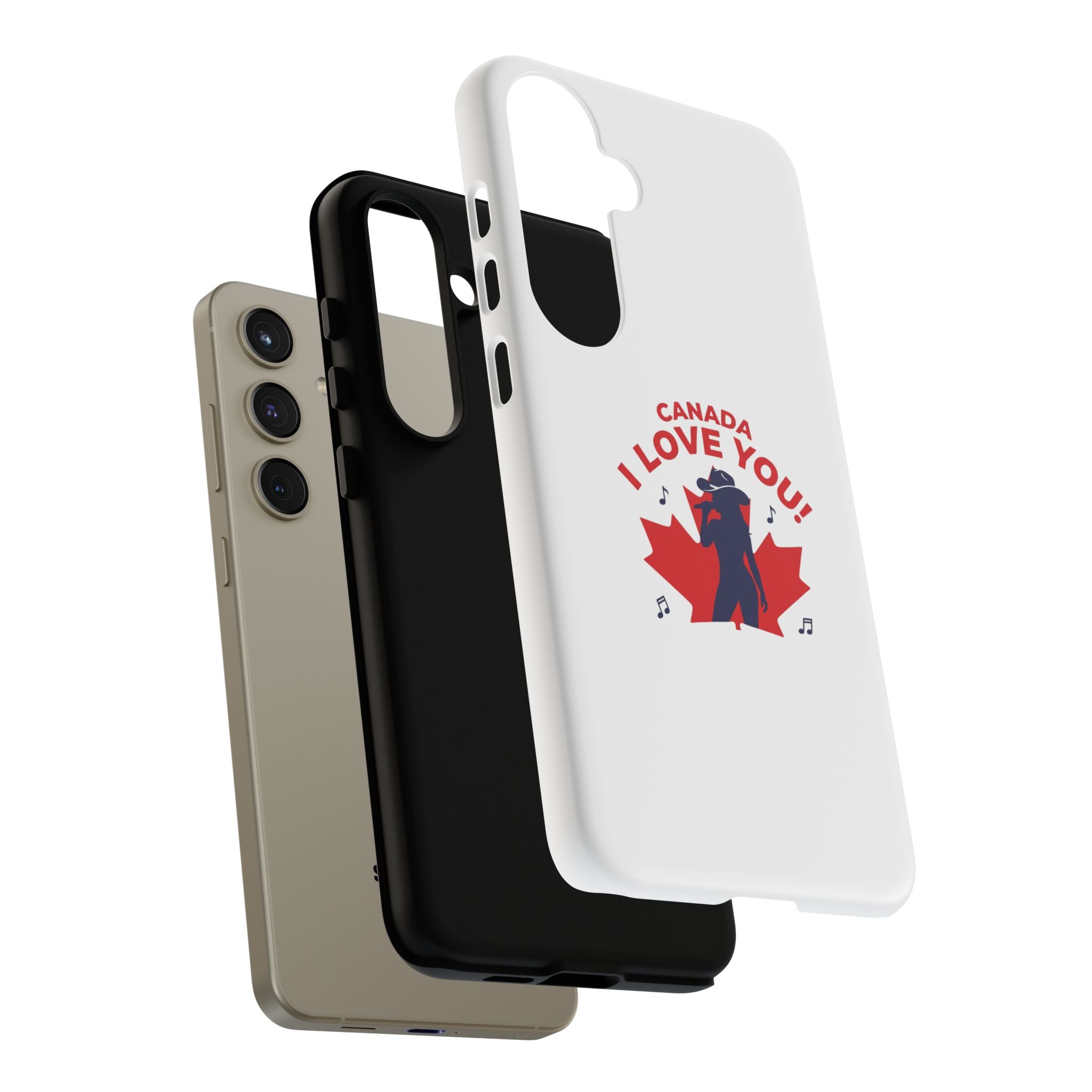 Canada I Love You Phone Case — Maple Leaf Singing Moose Patriotic iPhone Cover