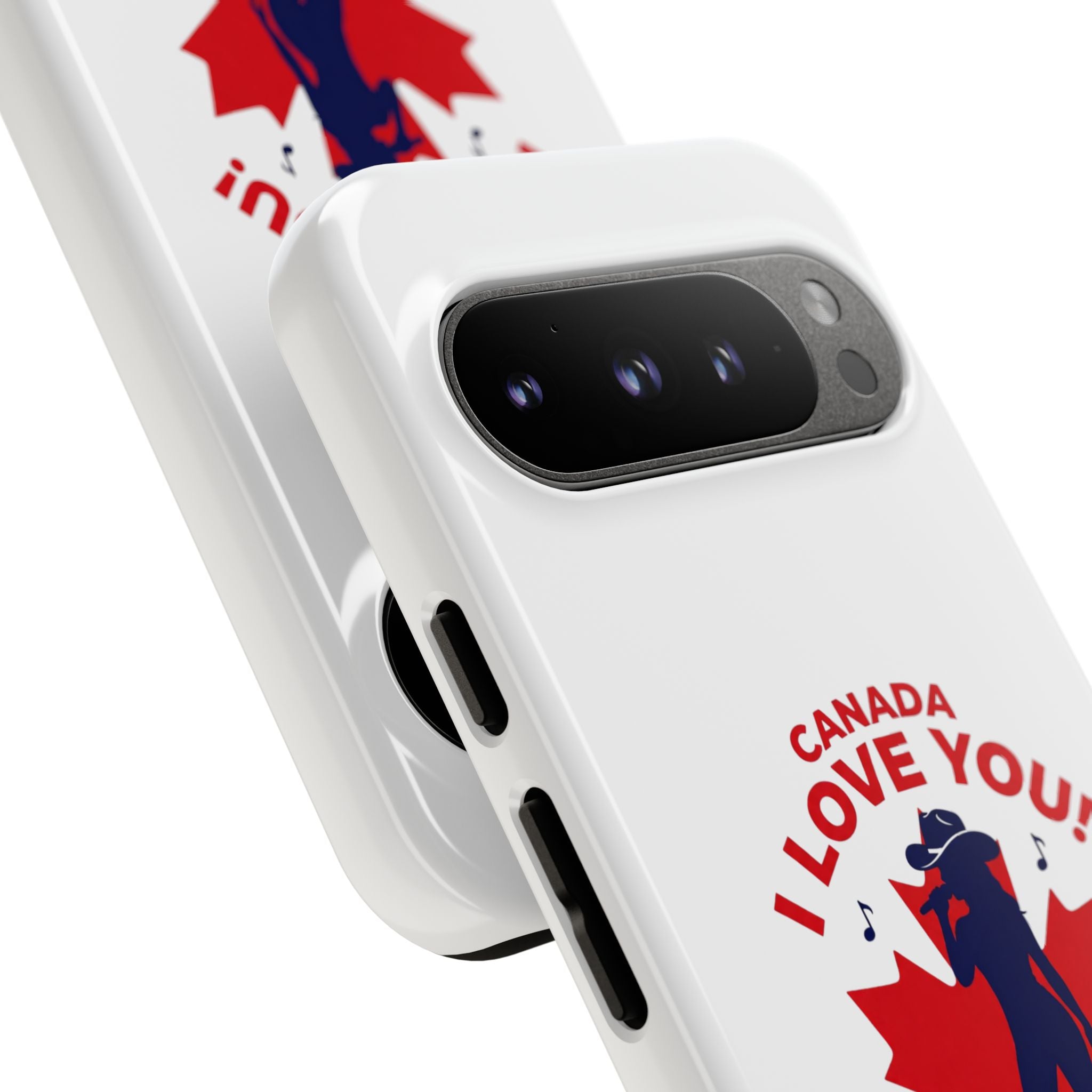 Canada I Love You Phone Case — Maple Leaf Singing Moose Patriotic iPhone Cover