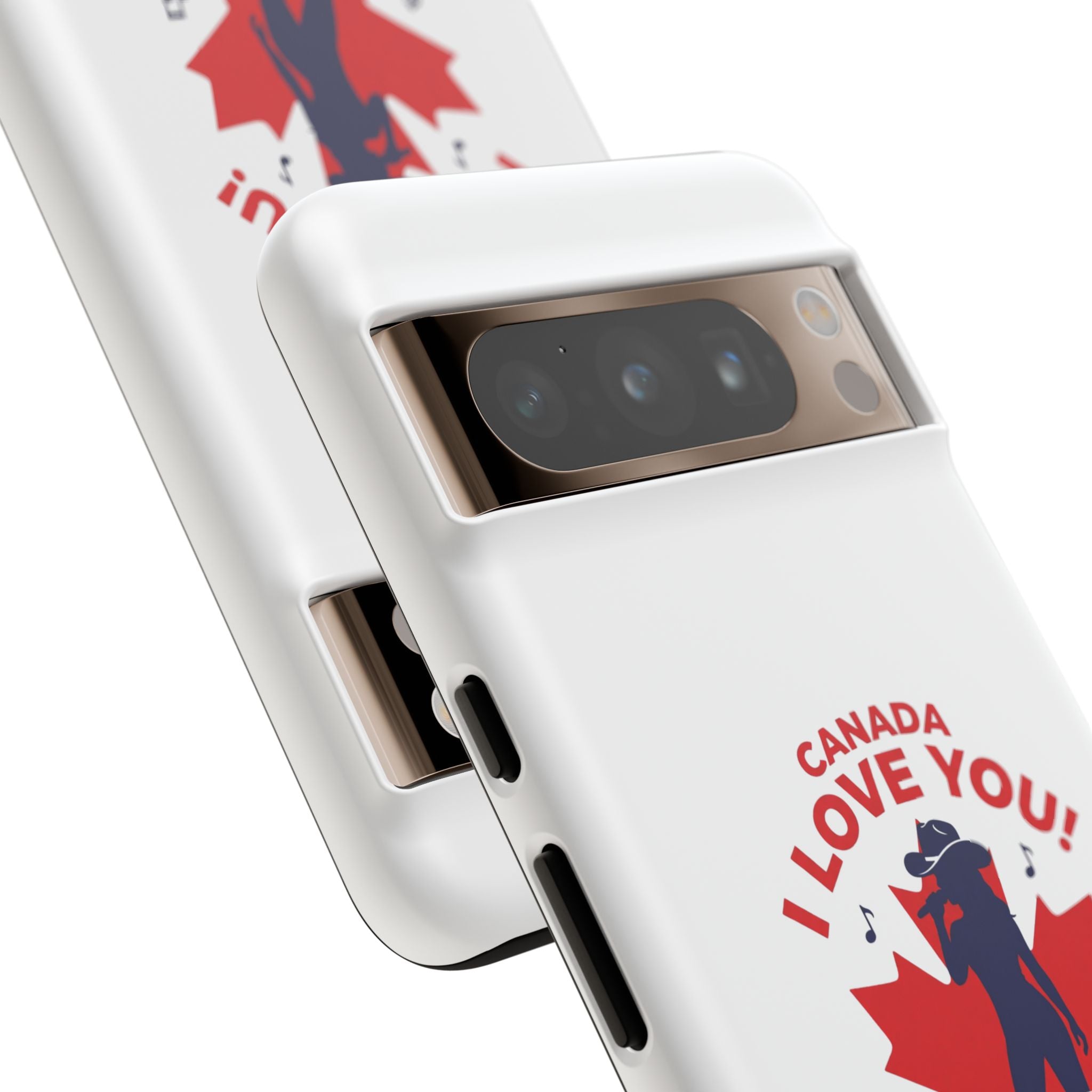 Canada I Love You Phone Case — Maple Leaf Singing Moose Patriotic iPhone Cover