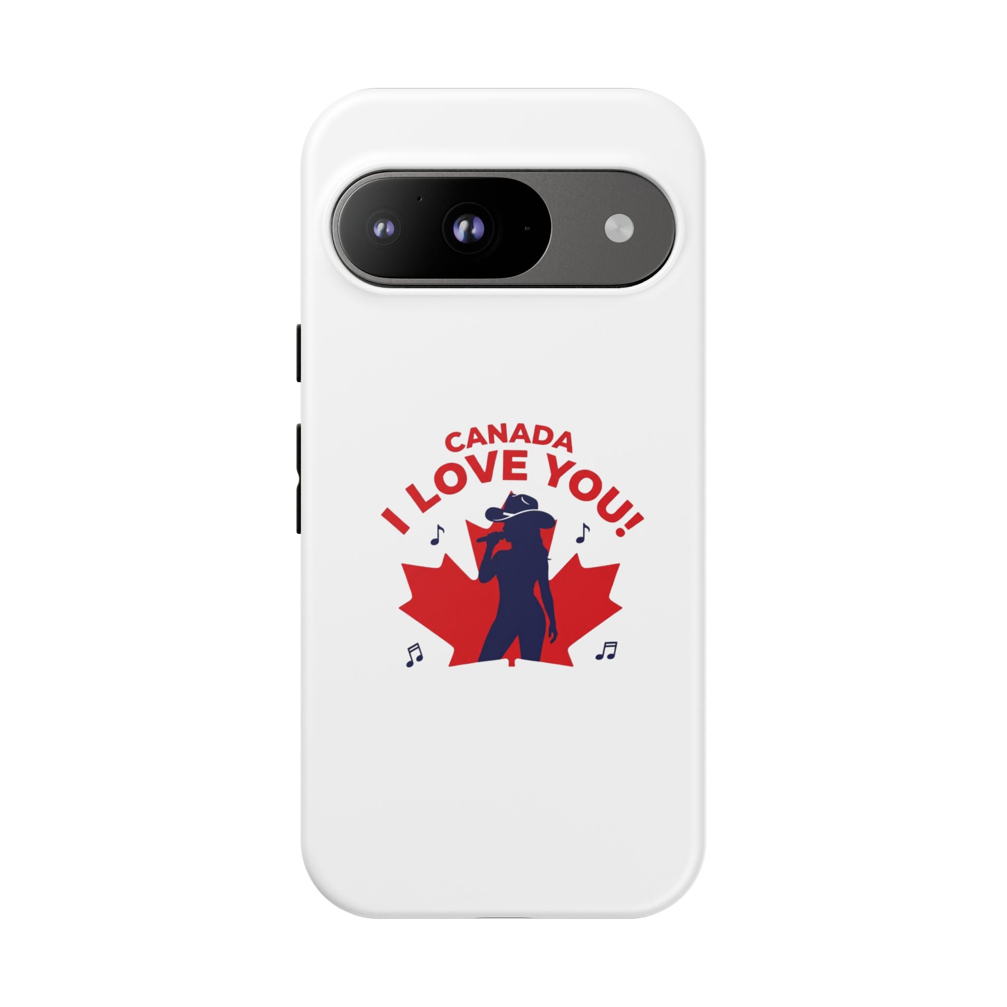 Canada I Love You Phone Case — Maple Leaf Singing Moose Patriotic iPhone Cover