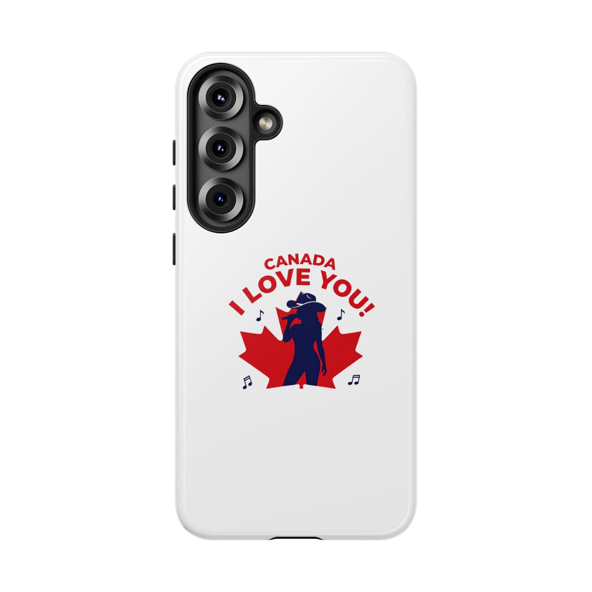 Canada I Love You Phone Case — Maple Leaf Singing Moose Patriotic iPhone Cover