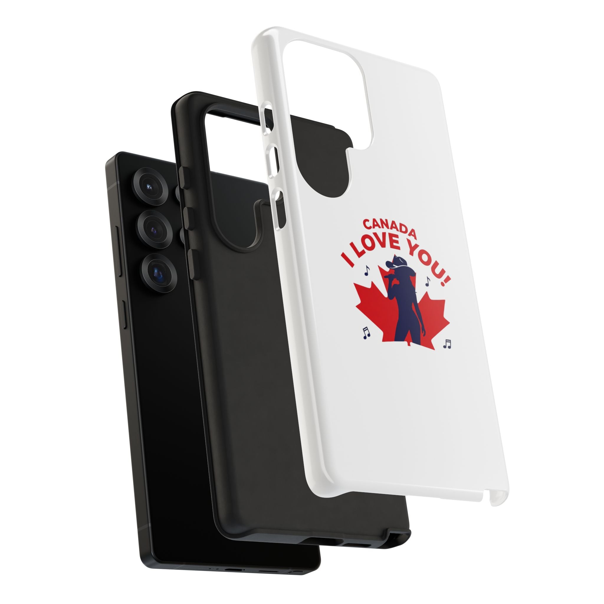 Canada I Love You Phone Case — Maple Leaf Singing Moose Patriotic iPhone Cover