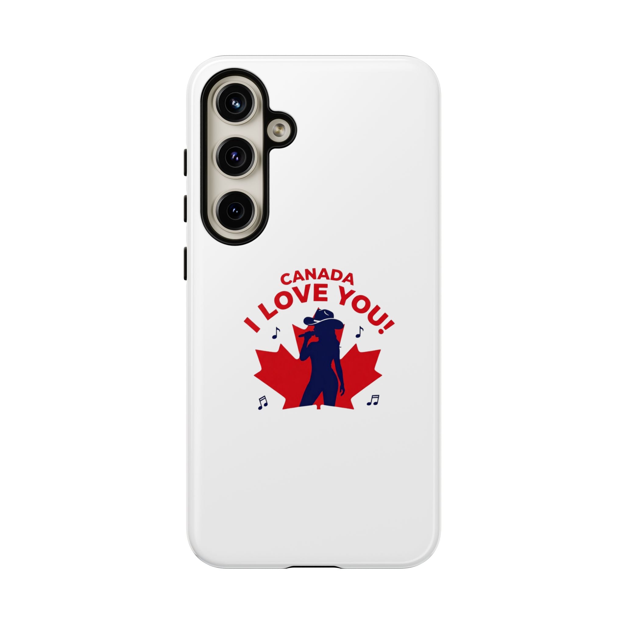 Canada I Love You Phone Case — Maple Leaf Singing Moose Patriotic iPhone Cover