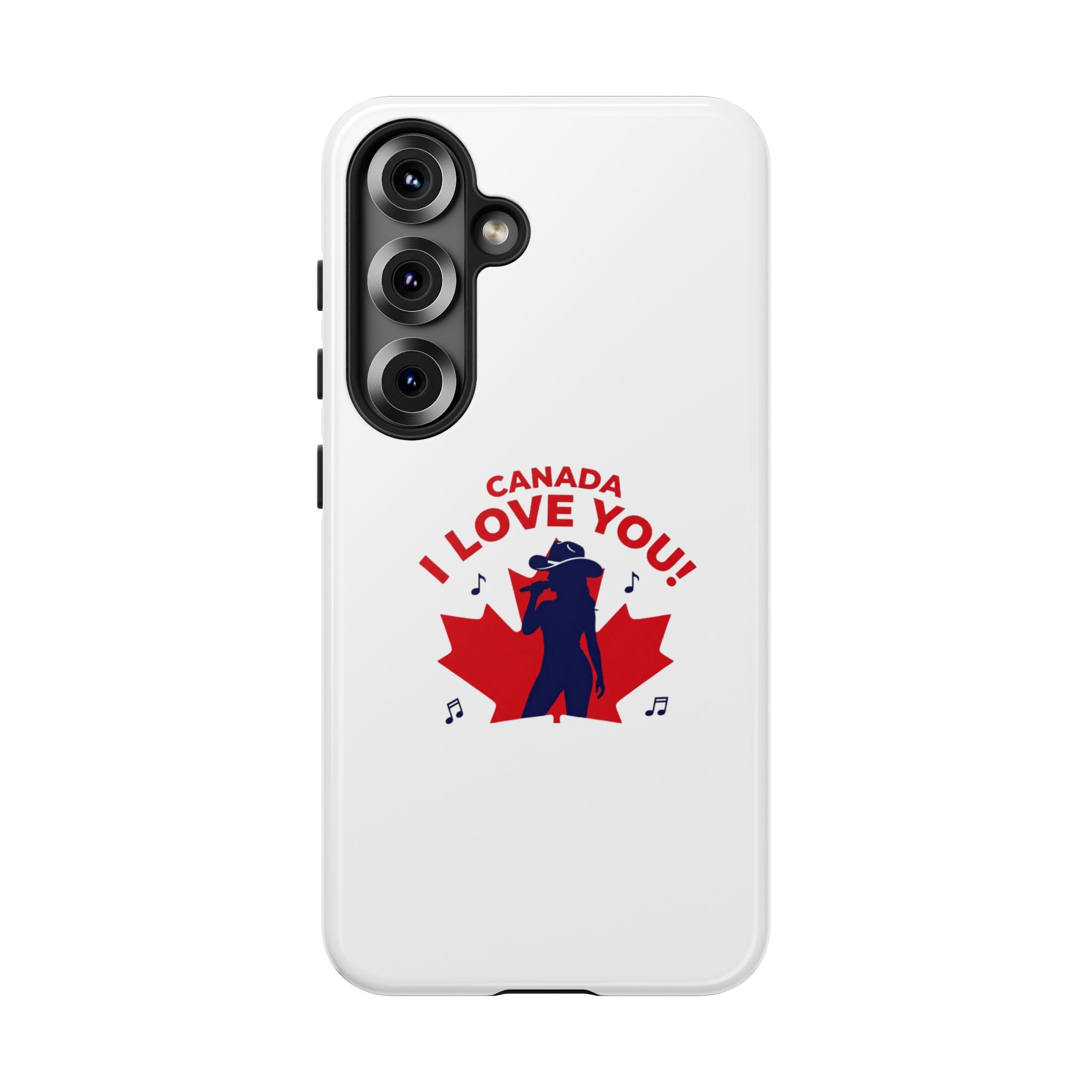 Canada I Love You Phone Case — Maple Leaf Singing Moose Patriotic iPhone Cover