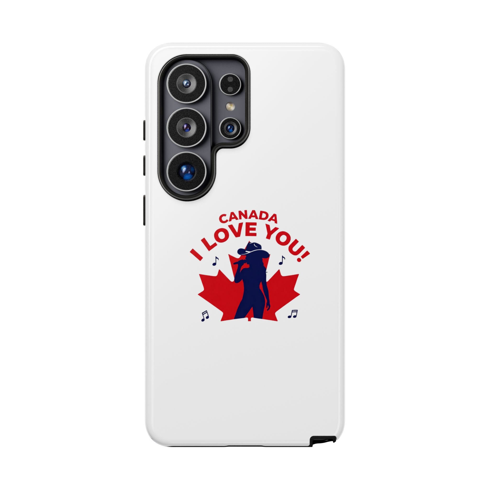 Canada I Love You Phone Case — Maple Leaf Singing Moose Patriotic iPhone Cover