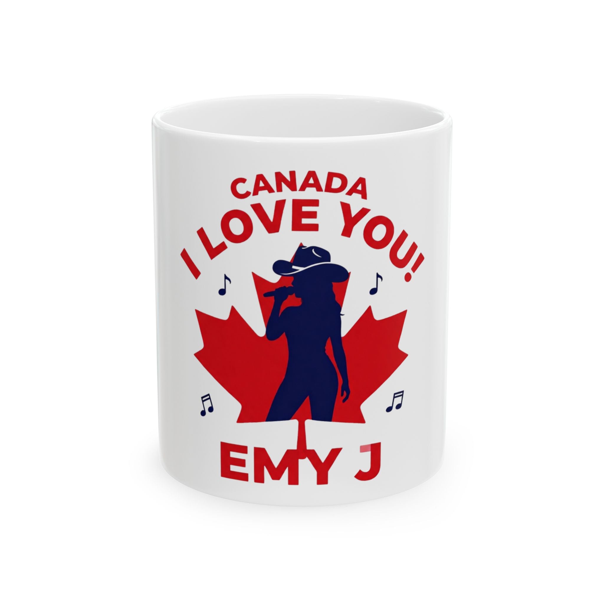 Canada I Love You Mug — Custom Name Canada Day Coffee Mug (EMY J)
