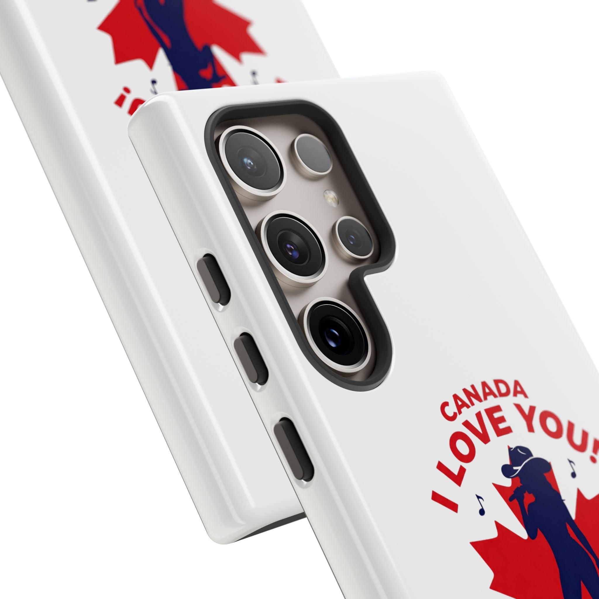 Canada I Love You Phone Case — Maple Leaf Singing Moose Patriotic iPhone Cover