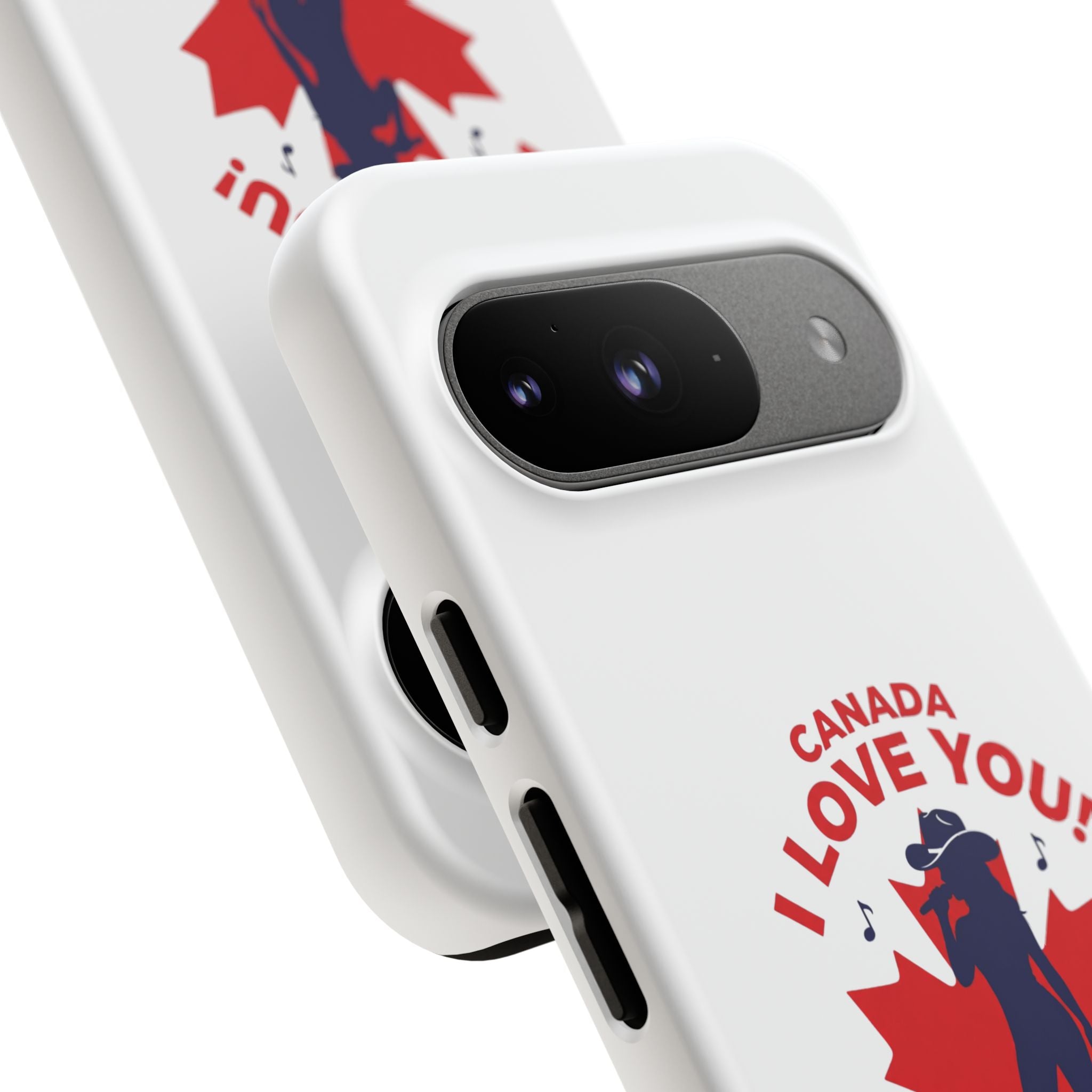 Canada I Love You Phone Case — Maple Leaf Singing Moose Patriotic iPhone Cover