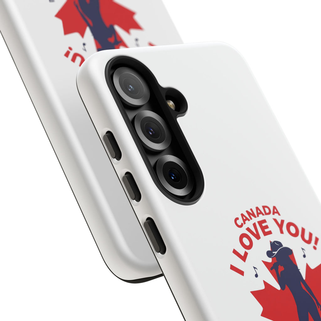 Canada I Love You Phone Case — Maple Leaf Singing Moose Patriotic iPhone Cover