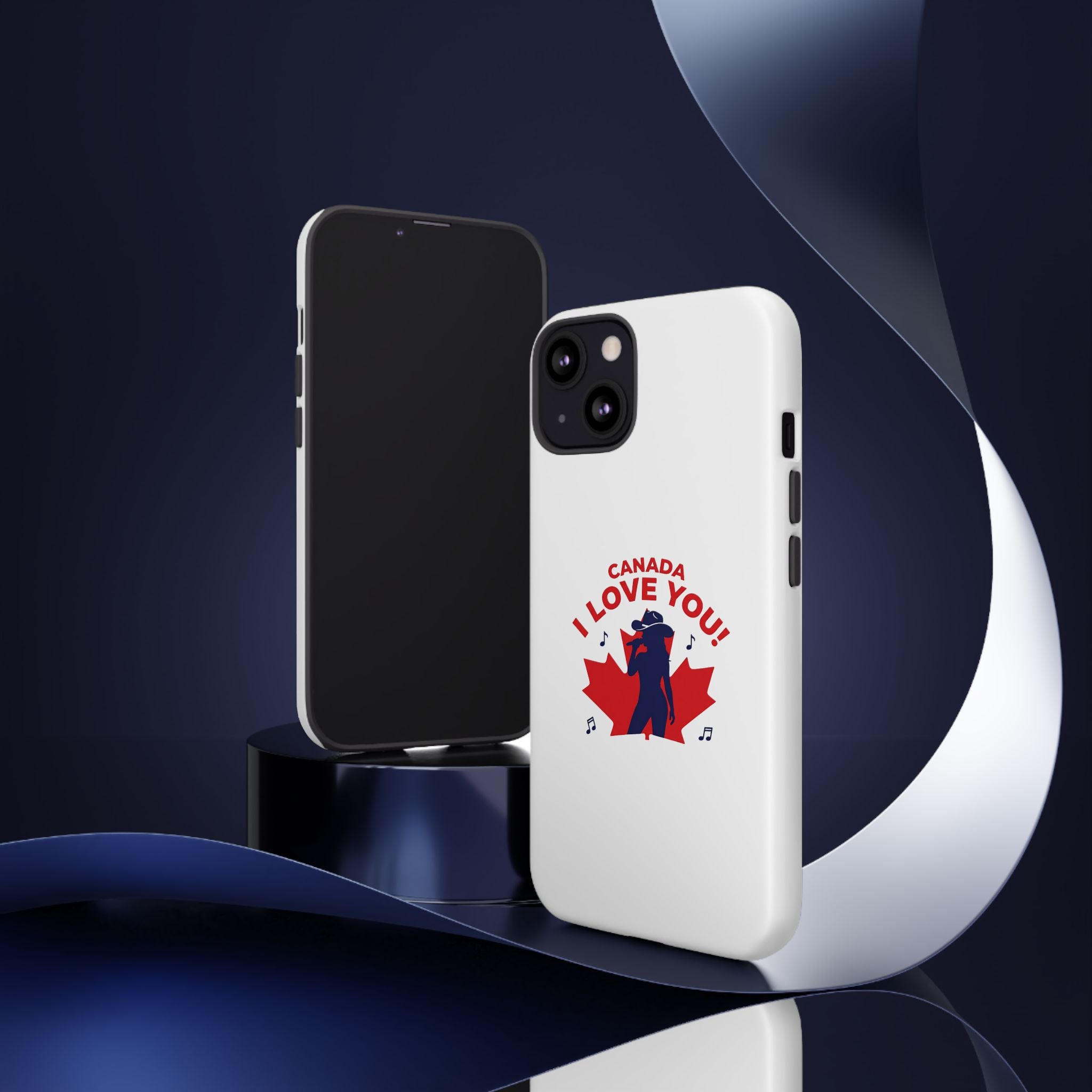 Canada I Love You Phone Case — Maple Leaf Singing Moose Patriotic iPhone Cover