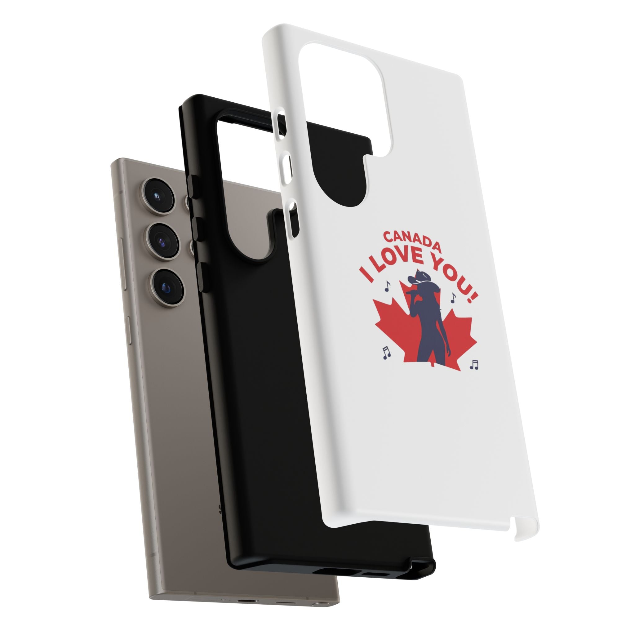 Canada I Love You Phone Case — Maple Leaf Singing Moose Patriotic iPhone Cover