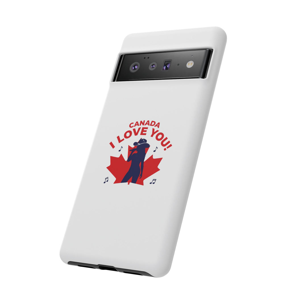 Canada I Love You Phone Case — Maple Leaf Singing Moose Patriotic iPhone Cover