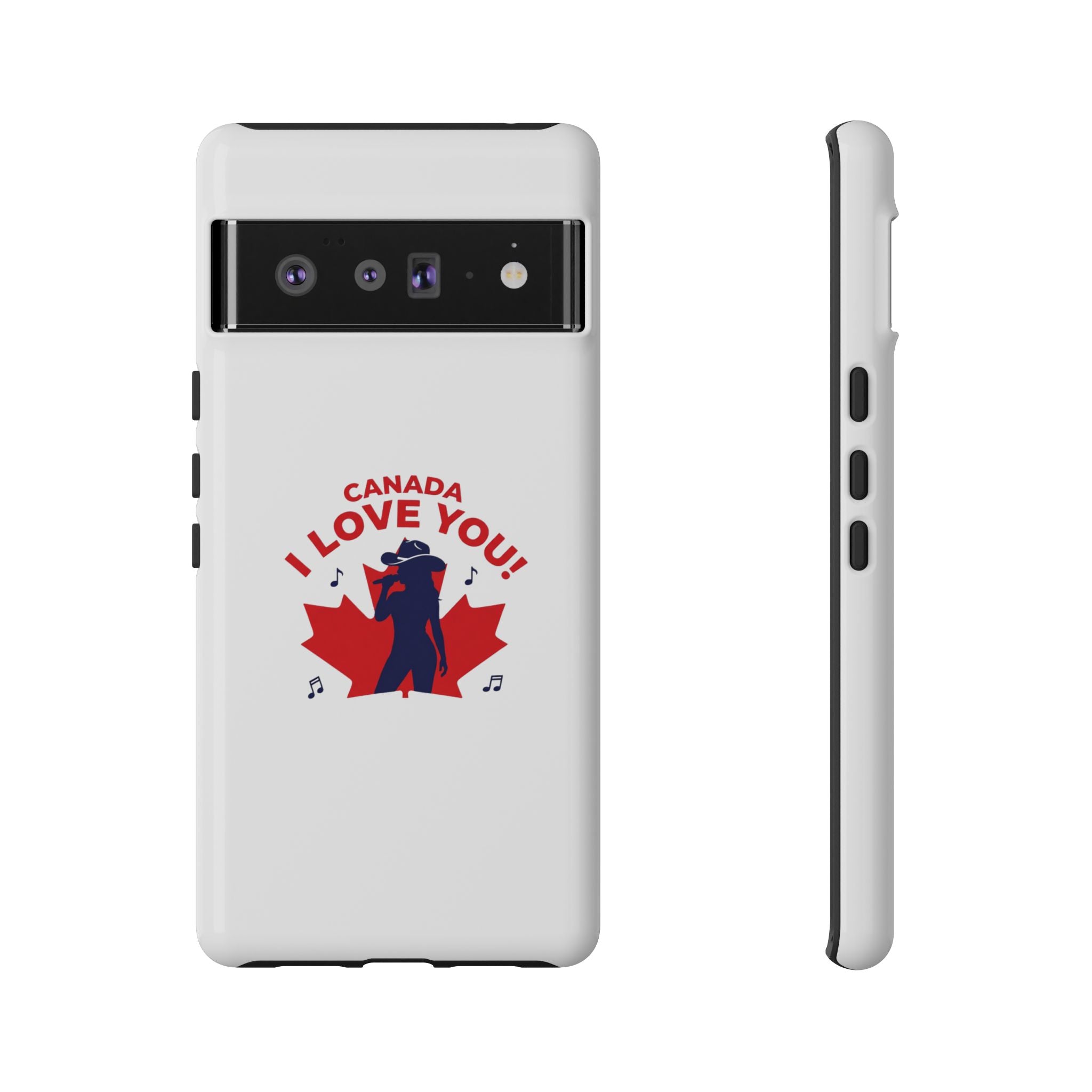 Canada I Love You Phone Case — Maple Leaf Singing Moose Patriotic iPhone Cover