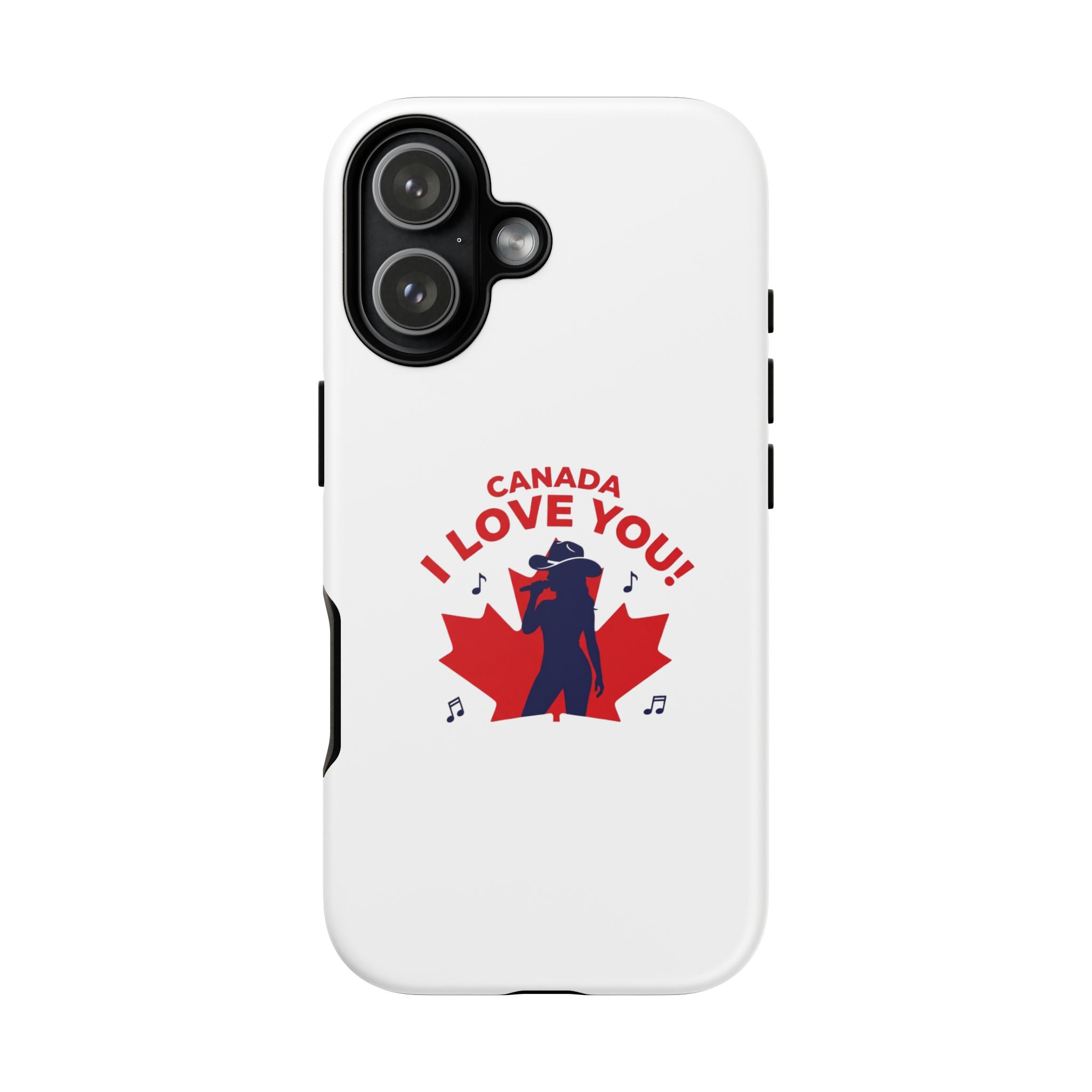 Canada I Love You Phone Case — Maple Leaf Singing Moose Patriotic iPhone Cover
