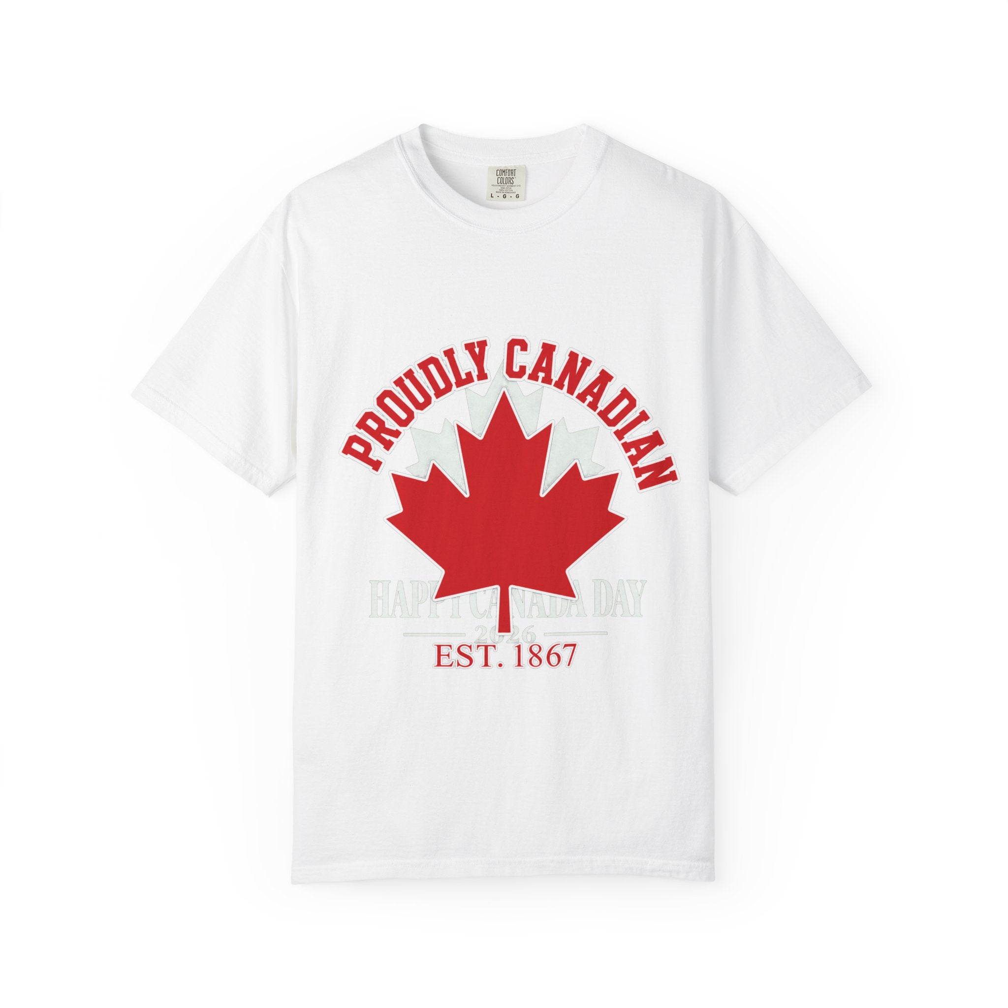 Canadian Maple Leaf T-Shirt — "Proudly Canadian" EST. 1867