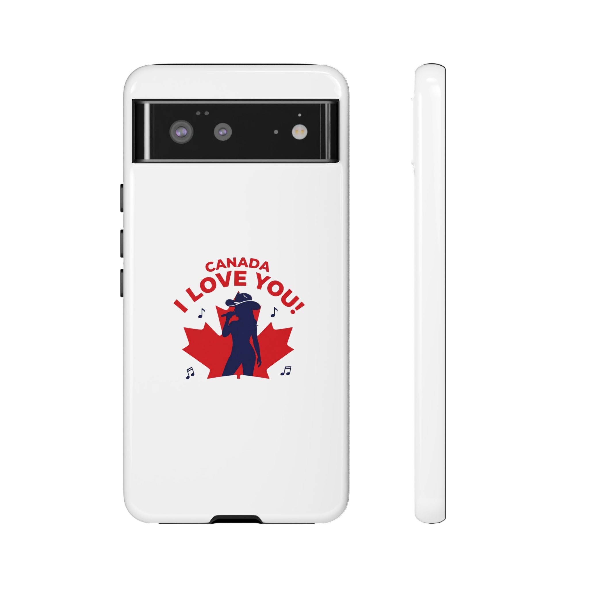 Canada I Love You Phone Case — Maple Leaf Singing Moose Patriotic iPhone Cover