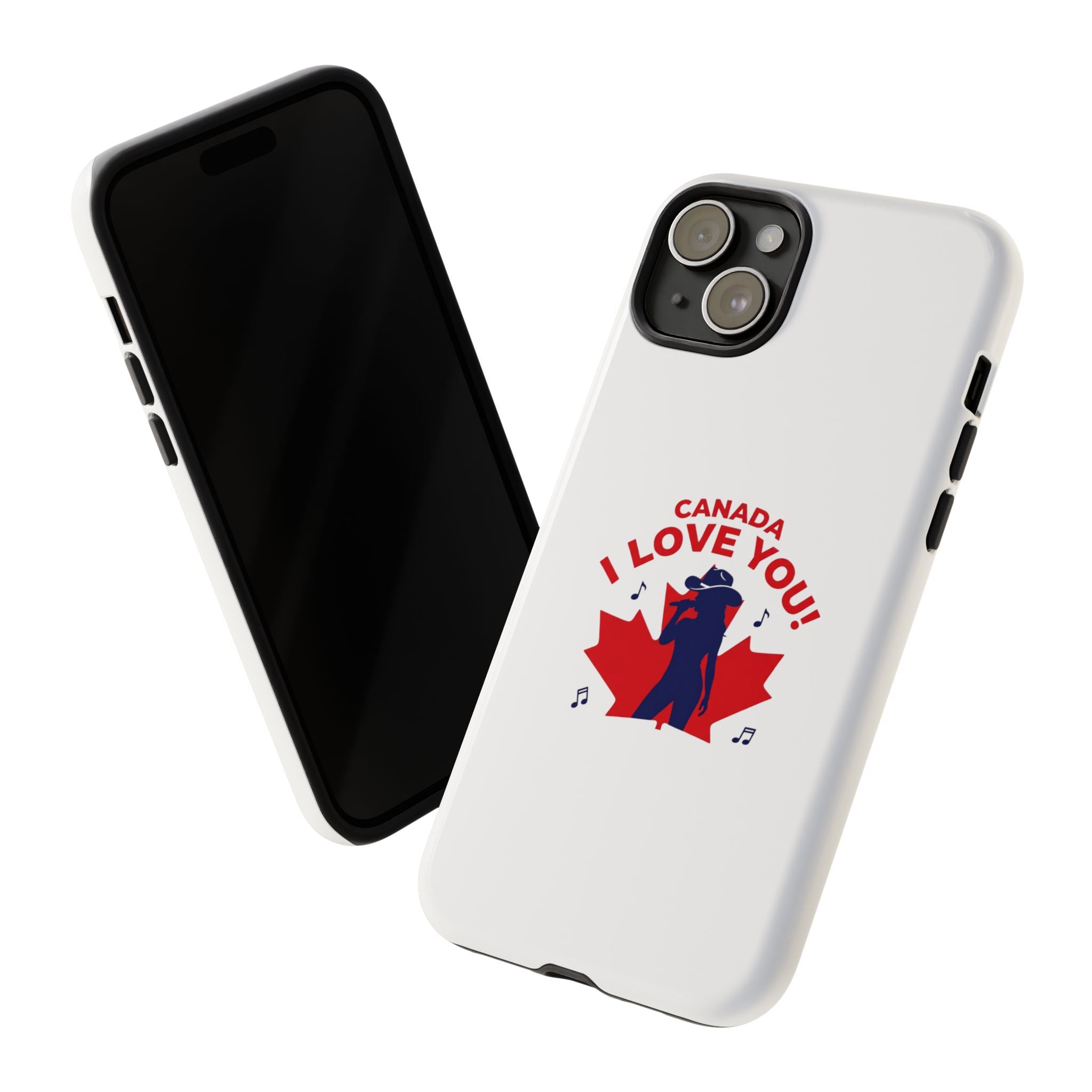 Canada I Love You Phone Case — Maple Leaf Singing Moose Patriotic iPhone Cover