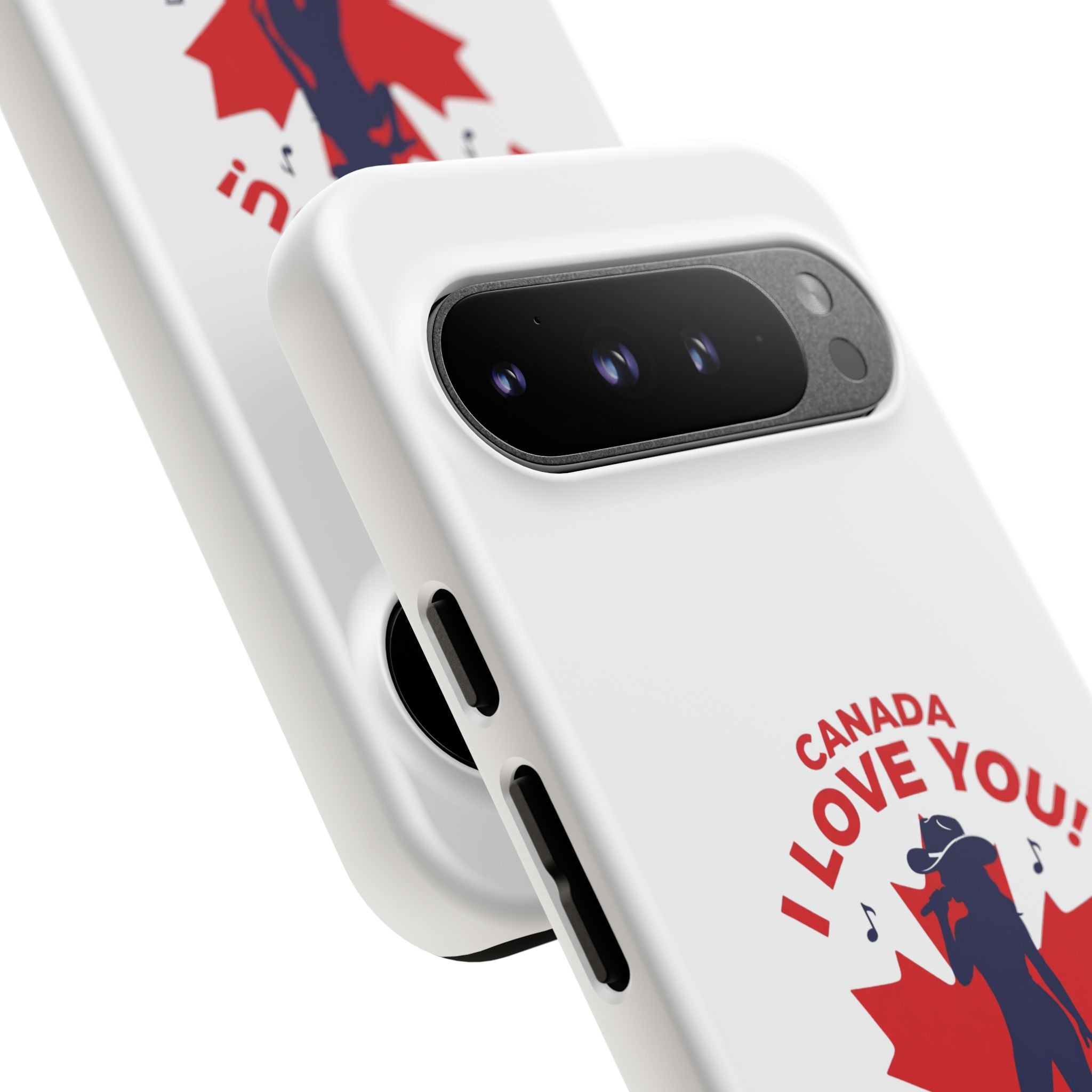 Canada I Love You Phone Case — Maple Leaf Singing Moose Patriotic iPhone Cover