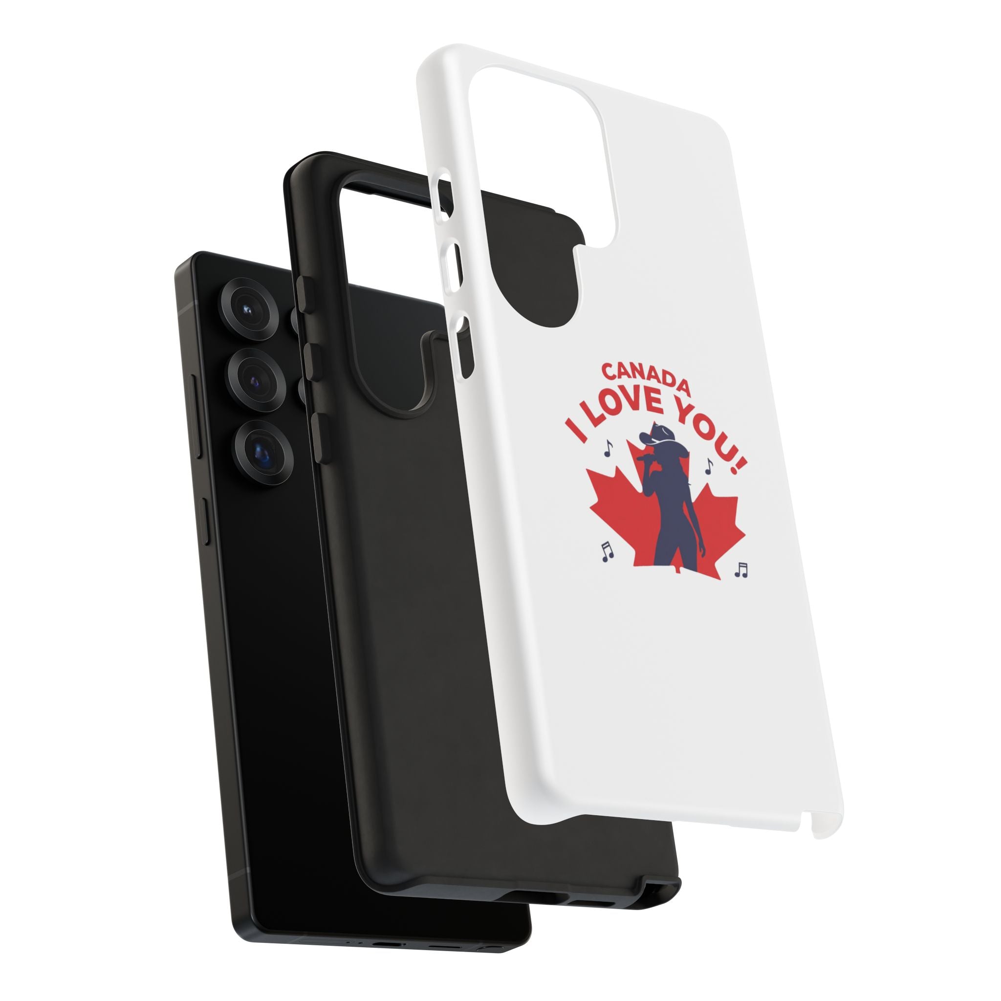 Canada I Love You Phone Case — Maple Leaf Singing Moose Patriotic iPhone Cover