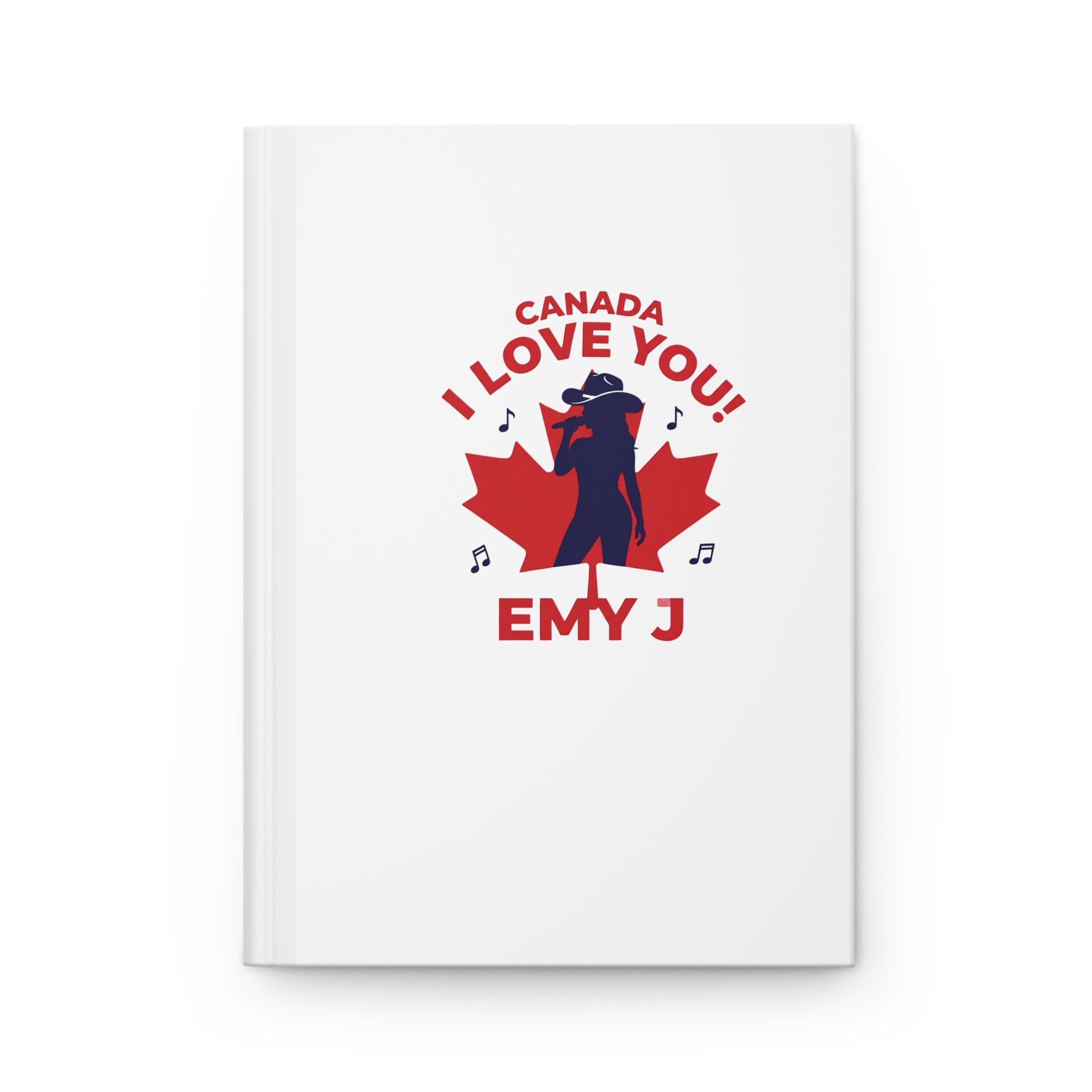 Hardcover Journal — "Canada I Love You" & Birthday Tic‑Tac‑Toe Matte Notebook