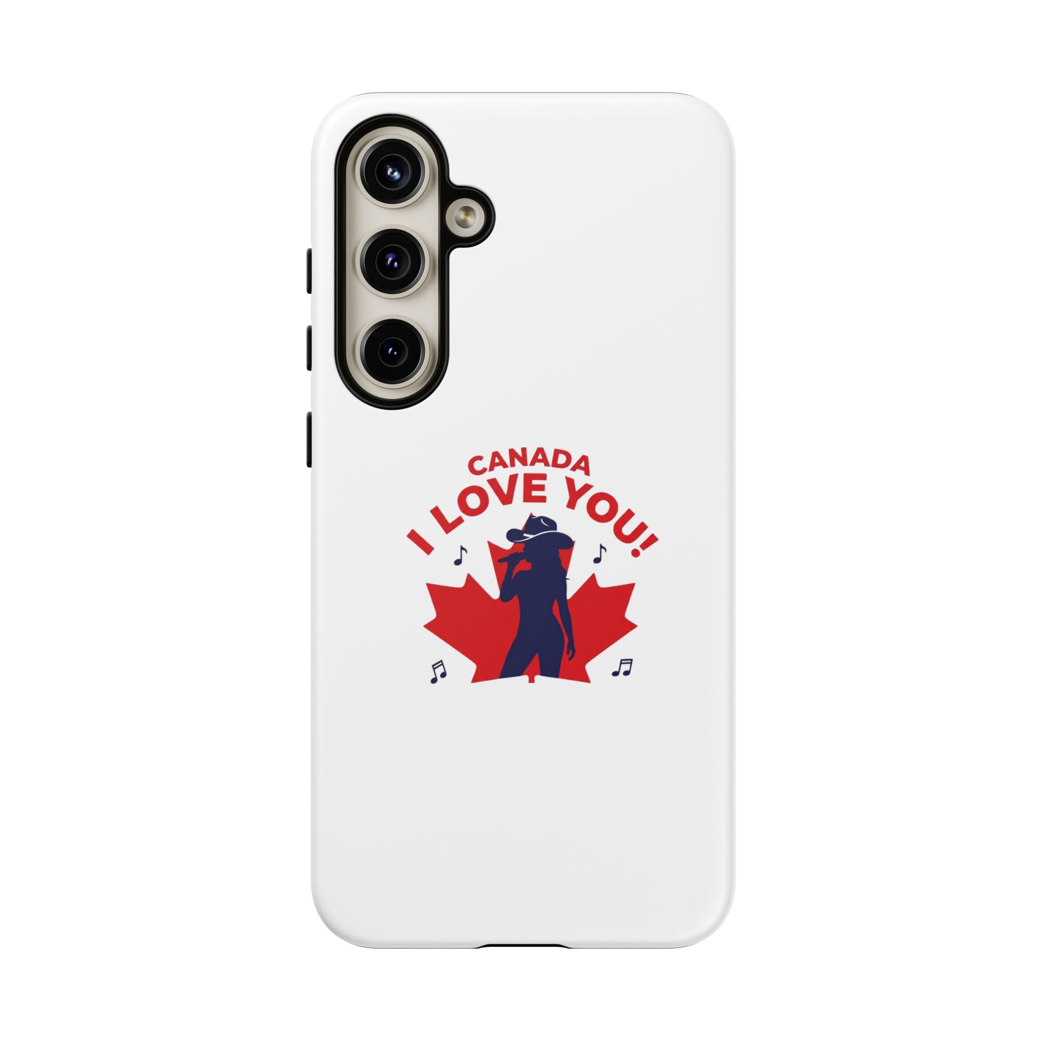 Canada I Love You Phone Case — Maple Leaf Singing Moose Patriotic iPhone Cover
