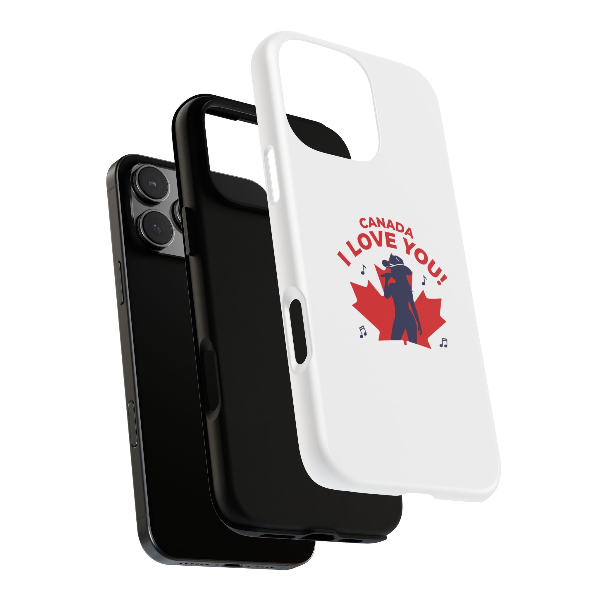 Canada I Love You Phone Case — Maple Leaf Singing Moose Patriotic iPhone Cover