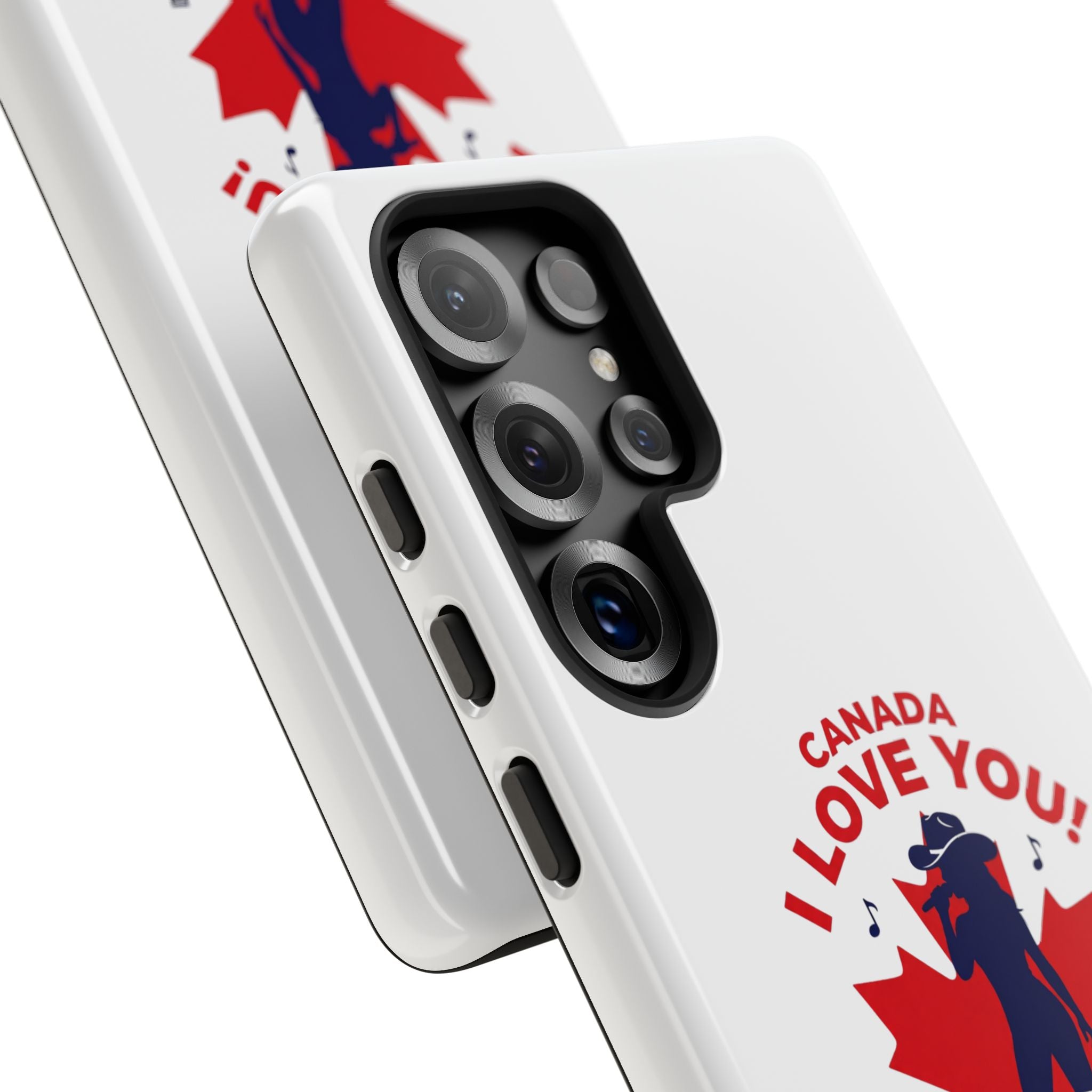 Canada I Love You Phone Case — Maple Leaf Singing Moose Patriotic iPhone Cover