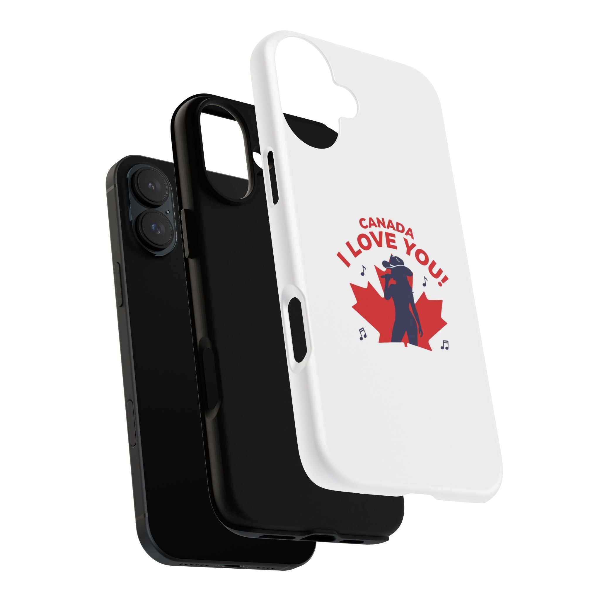 Canada I Love You Phone Case — Maple Leaf Singing Moose Patriotic iPhone Cover