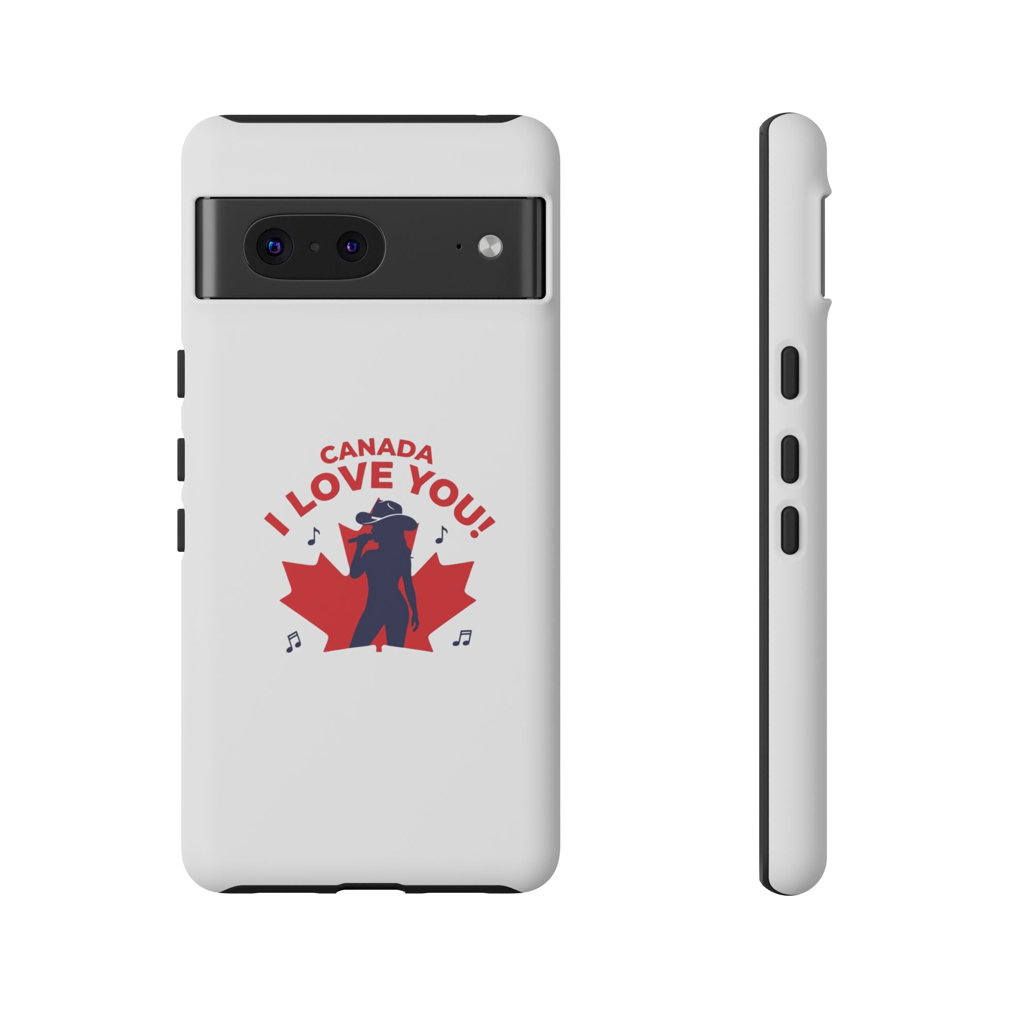Canada I Love You Phone Case — Maple Leaf Singing Moose Patriotic iPhone Cover