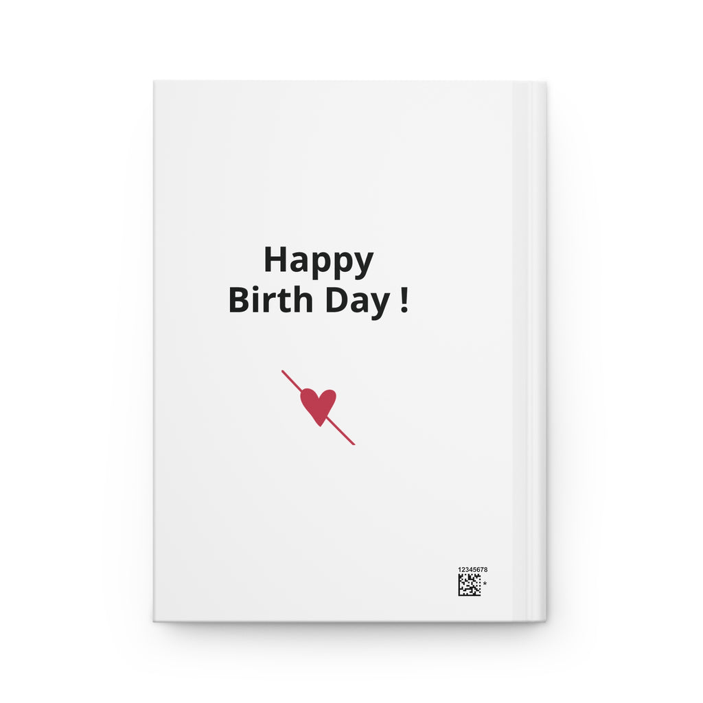Hardcover Journal — "Canada I Love You" & Birthday Tic‑Tac‑Toe Matte Notebook