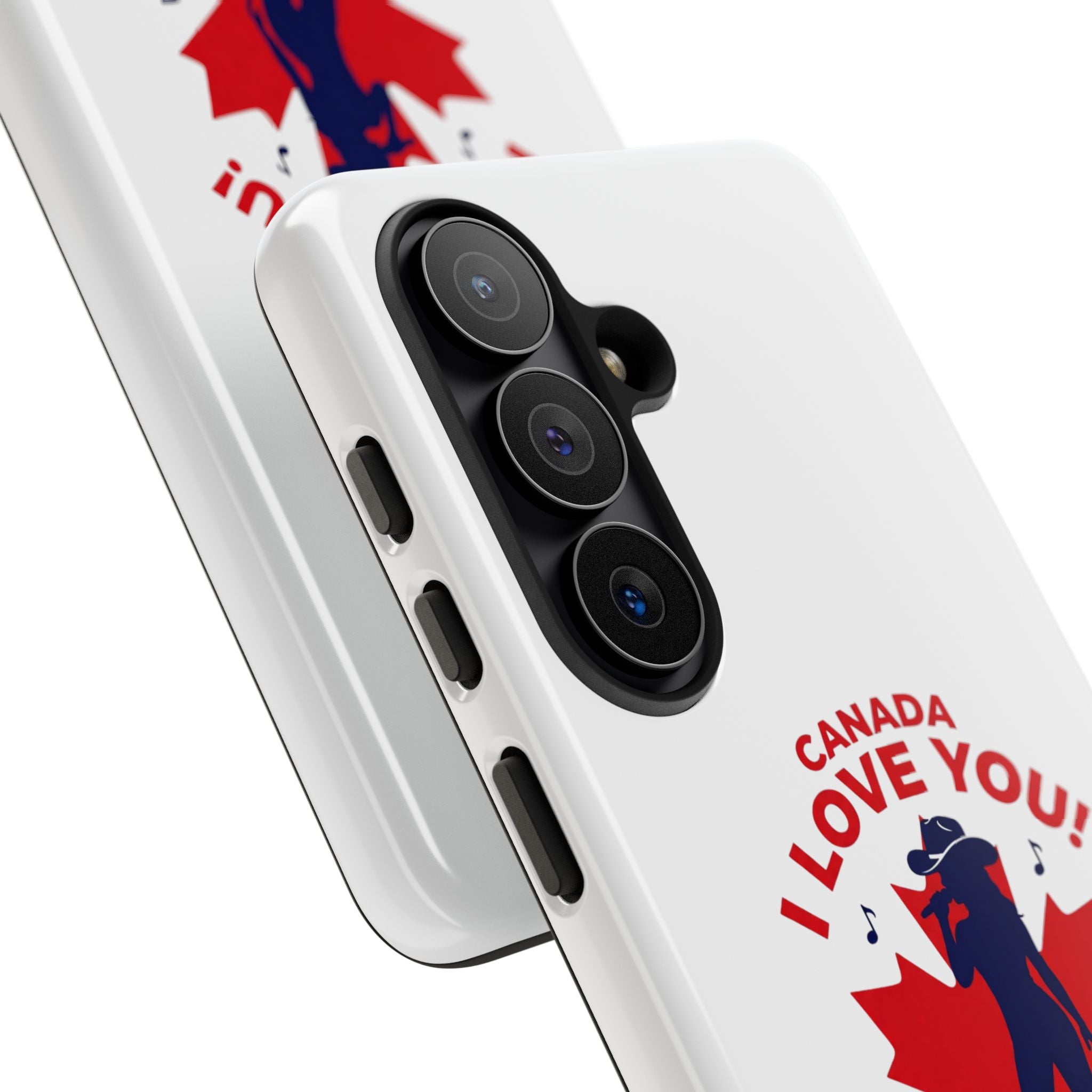 Canada I Love You Phone Case — Maple Leaf Singing Moose Patriotic iPhone Cover