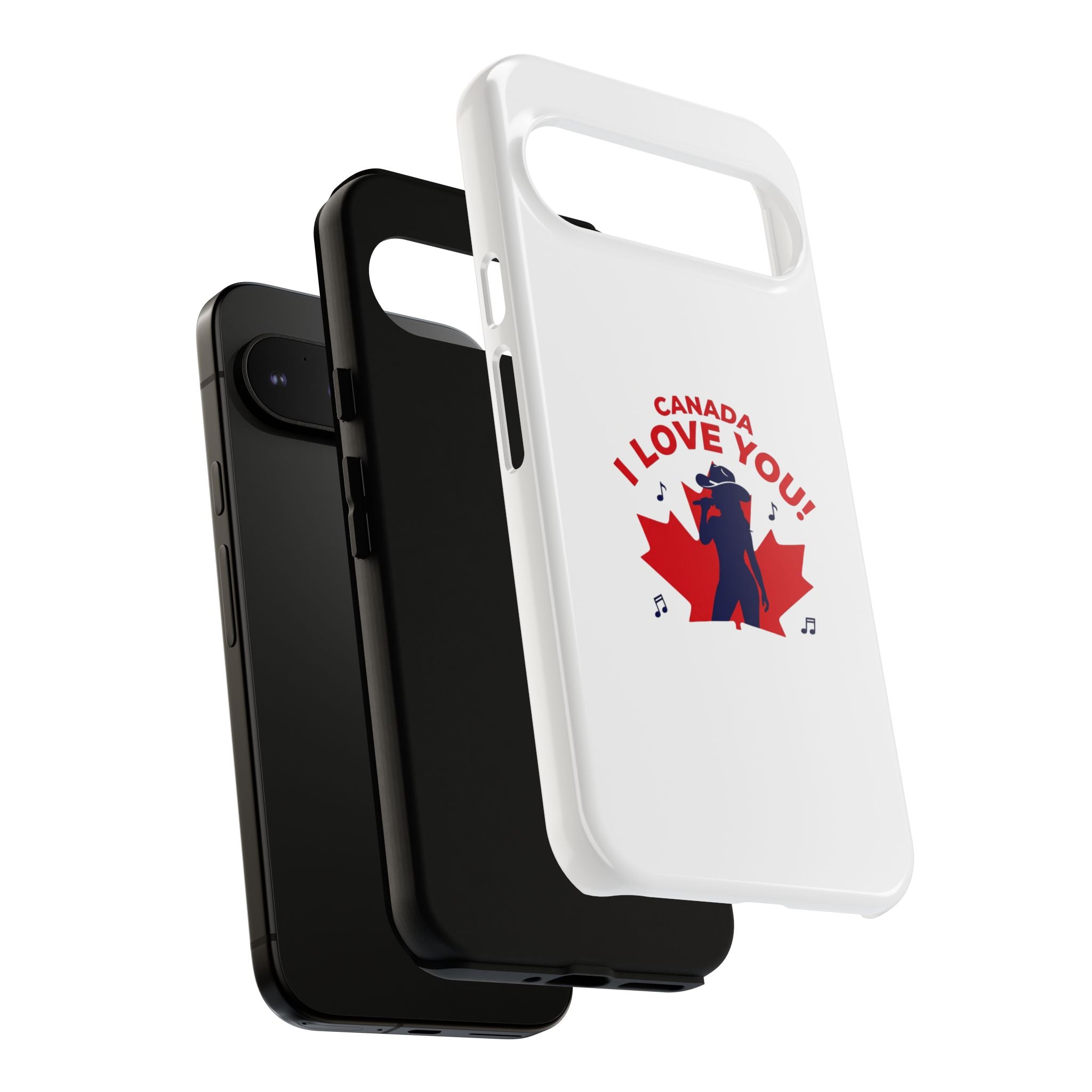 Canada I Love You Phone Case — Maple Leaf Singing Moose Patriotic iPhone Cover