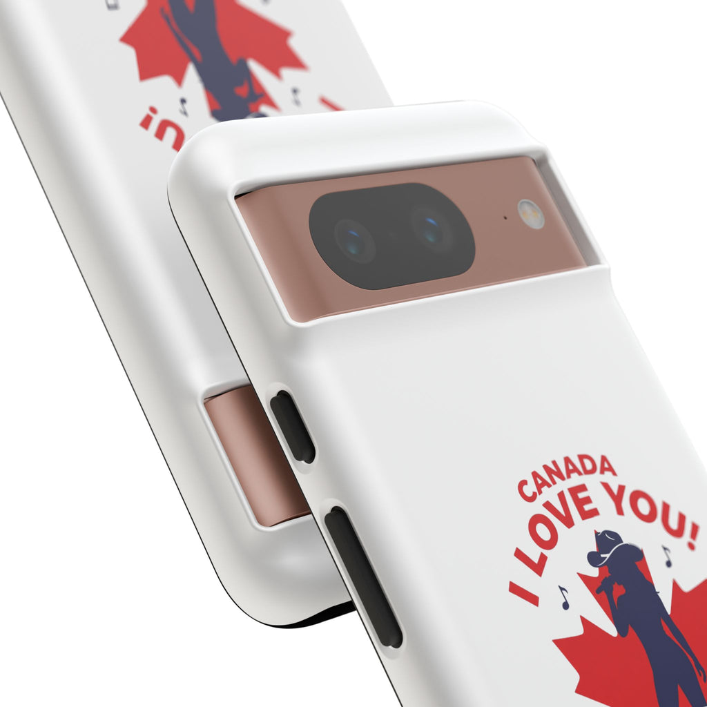 Canada I Love You Phone Case — Maple Leaf Singing Moose Patriotic iPhone Cover