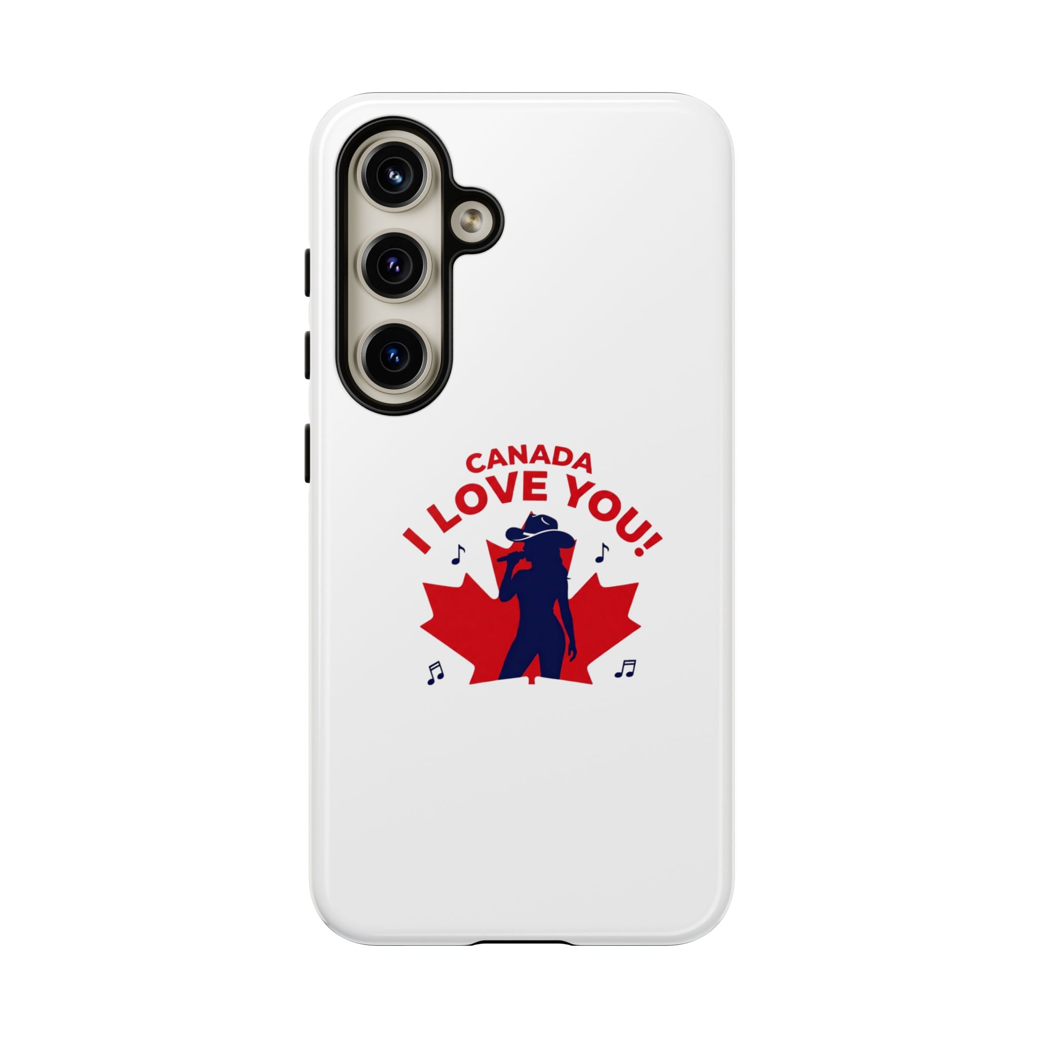 Canada I Love You Phone Case — Maple Leaf Singing Moose Patriotic iPhone Cover
