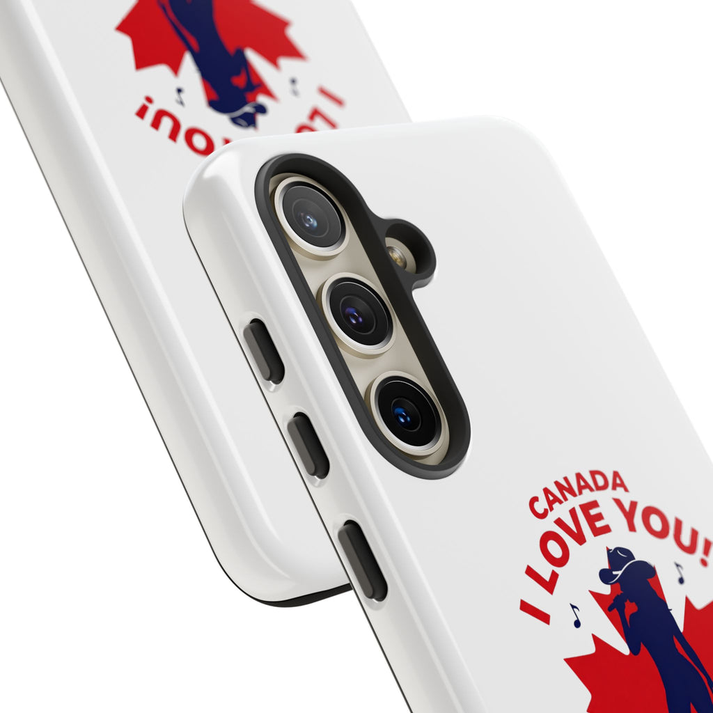 Canada I Love You Phone Case — Maple Leaf Singing Moose Patriotic iPhone Cover