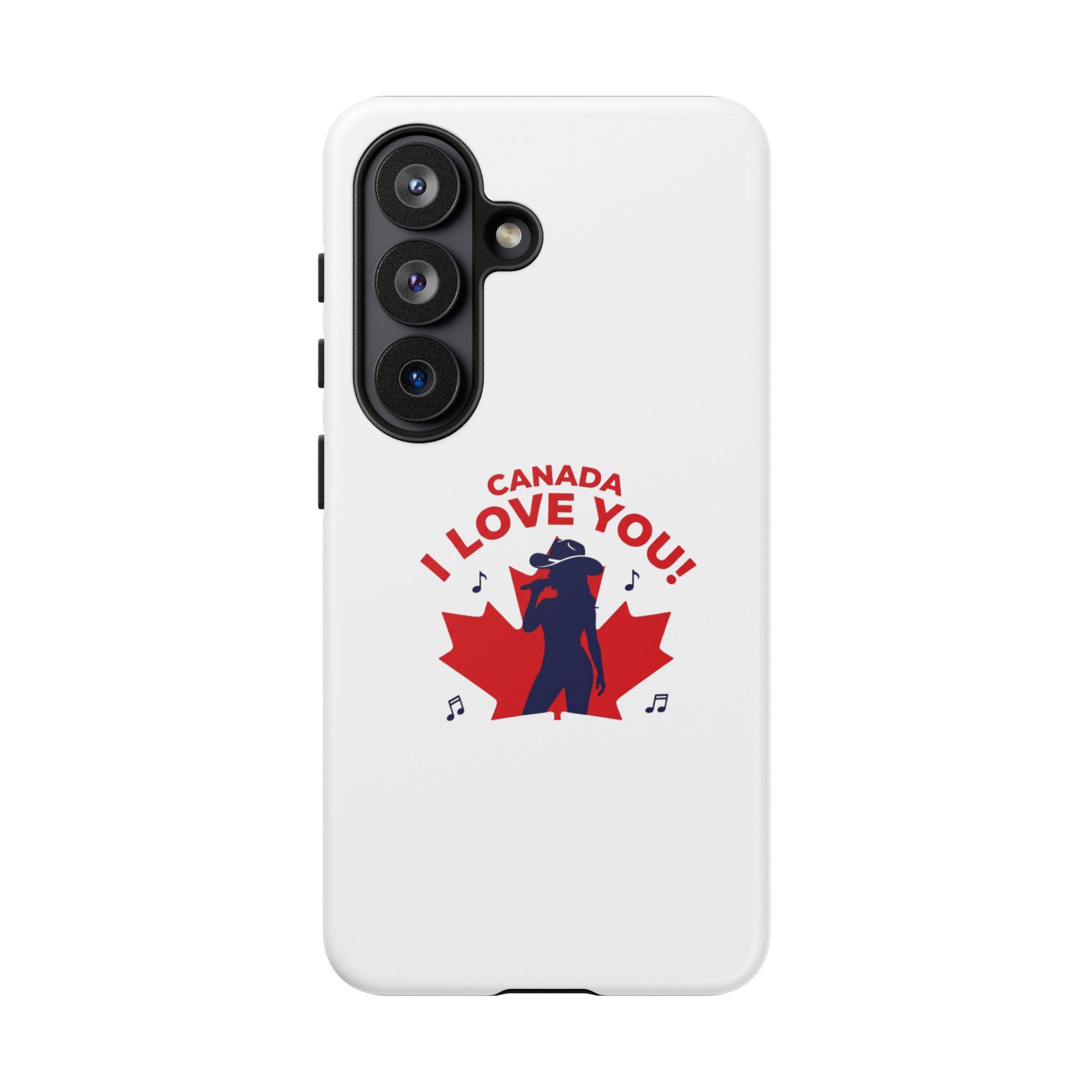 Canada I Love You Phone Case — Maple Leaf Singing Moose Patriotic iPhone Cover