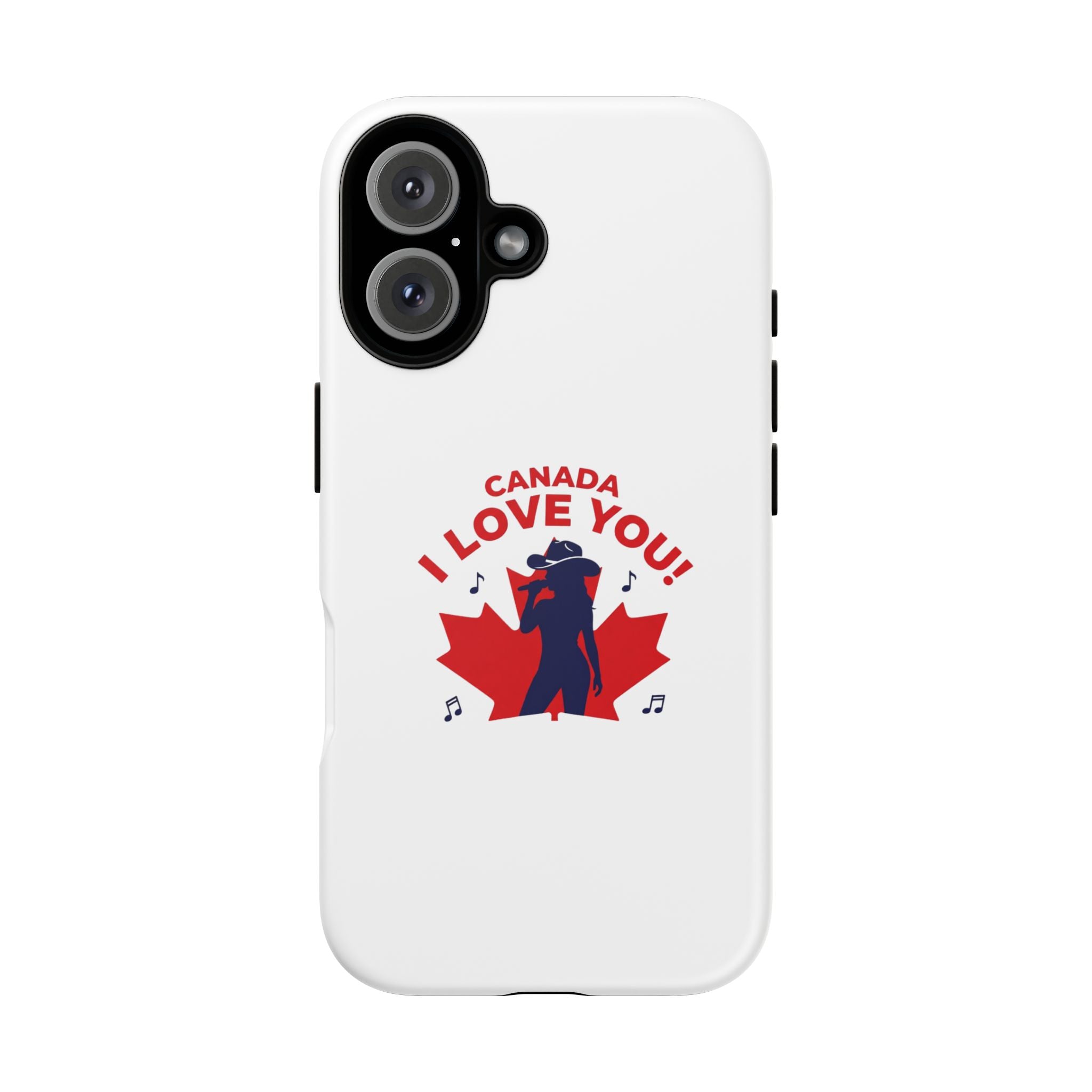 Canada I Love You Phone Case — Maple Leaf Singing Moose Patriotic iPhone Cover
