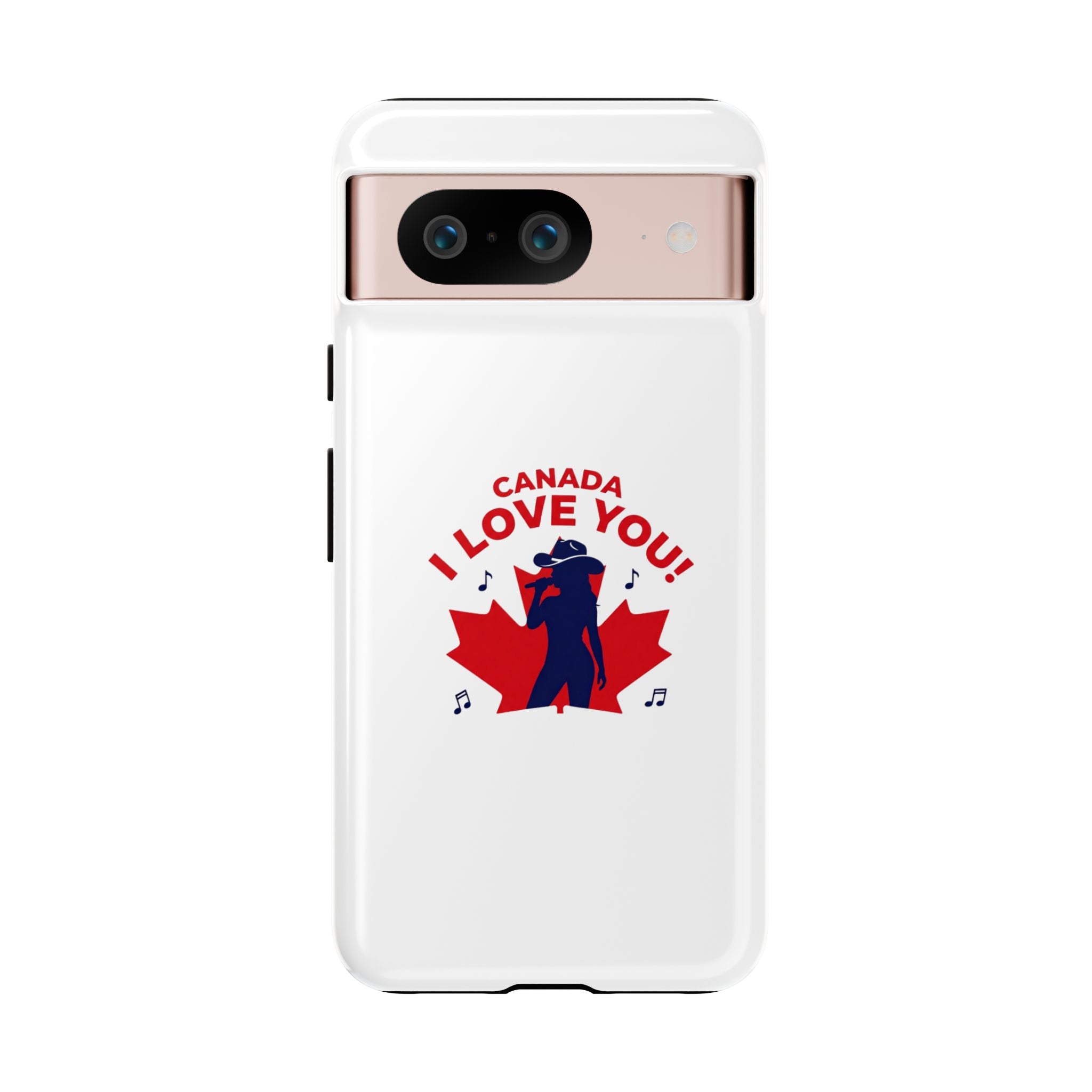 Canada I Love You Phone Case — Maple Leaf Singing Moose Patriotic iPhone Cover